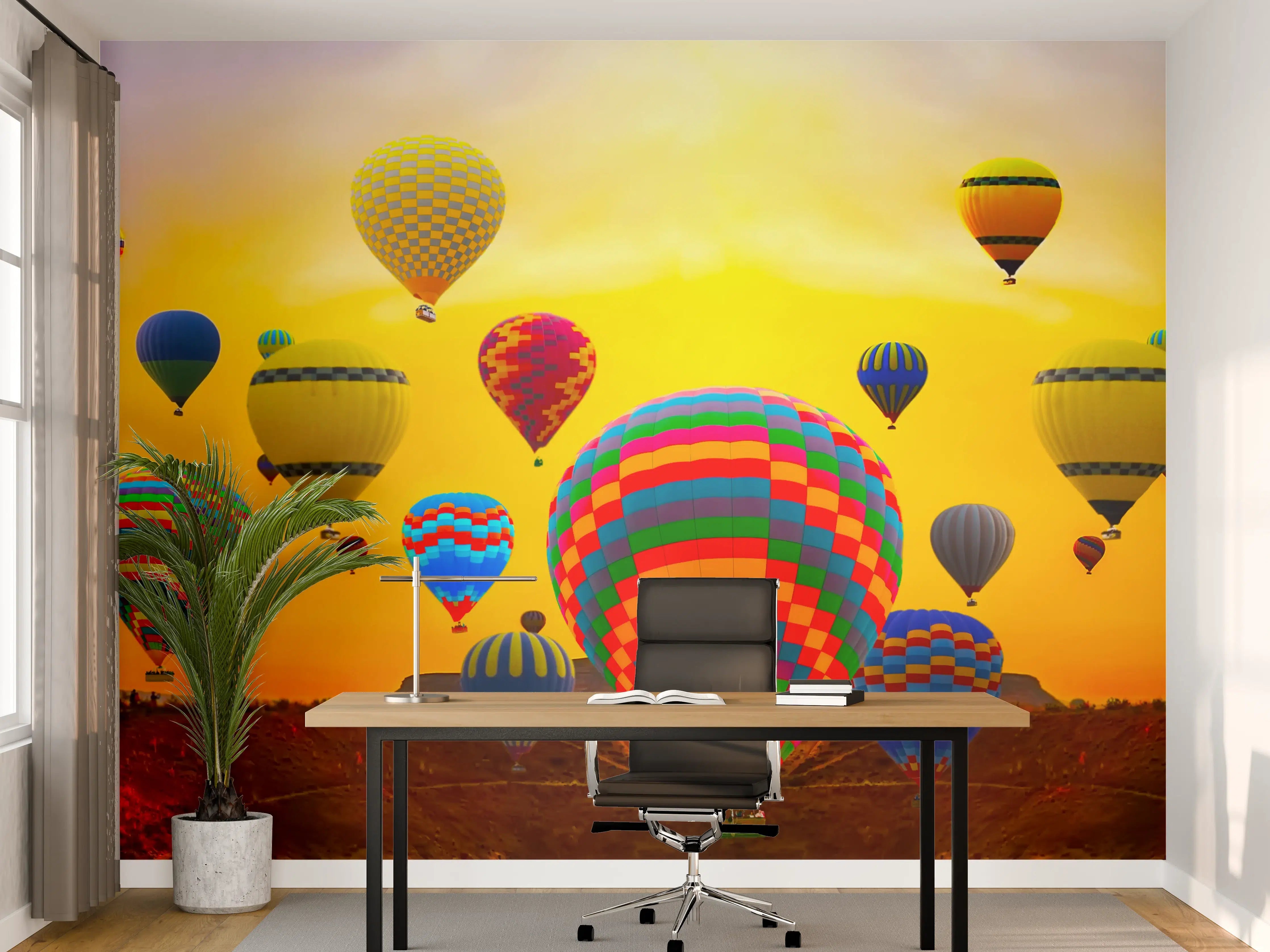 Büro Wandgestaltung - Graue Helios bei Morgengrauen