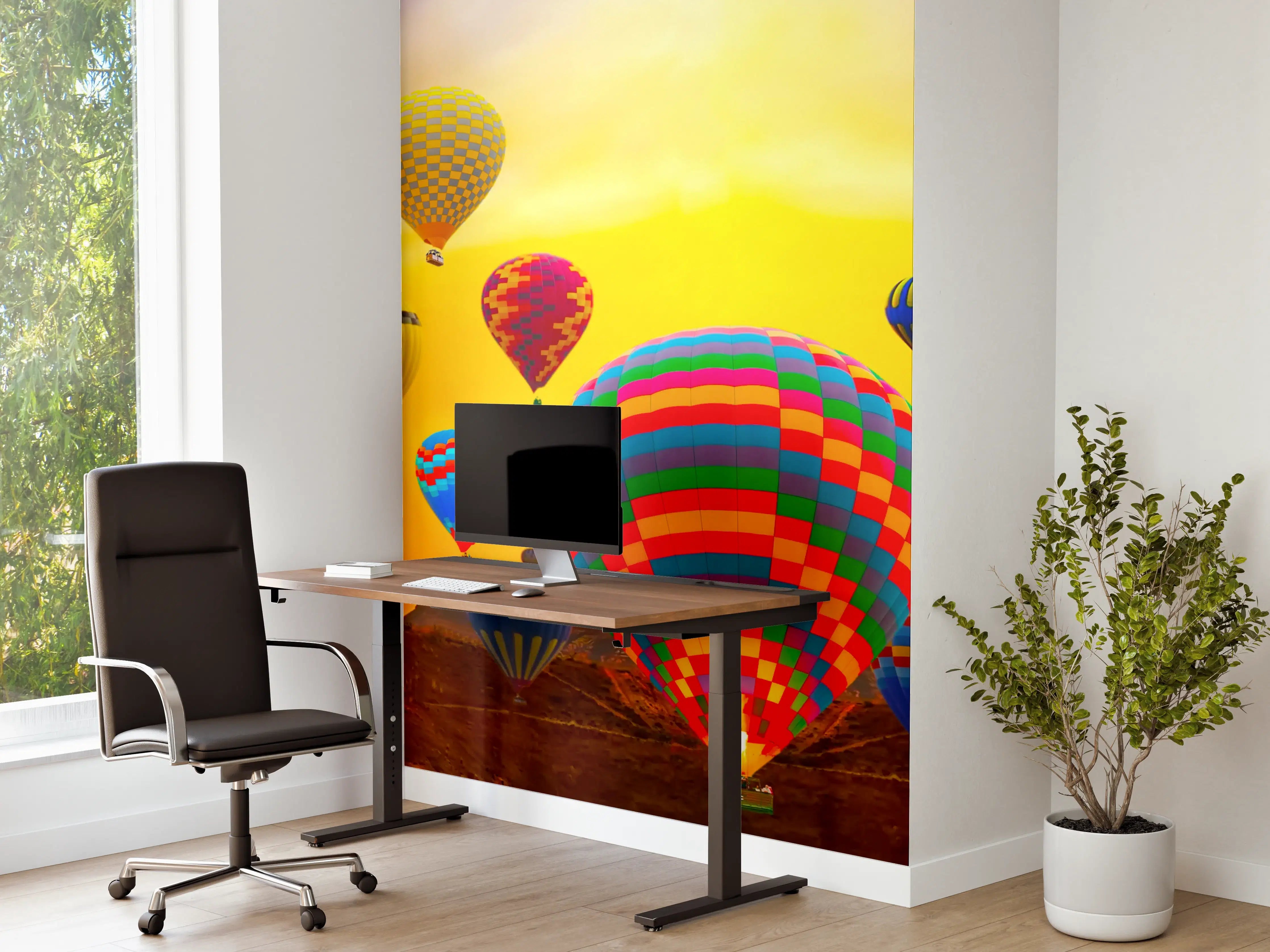 Büro Wandgestaltung - Graue Helios bei Morgengrauen