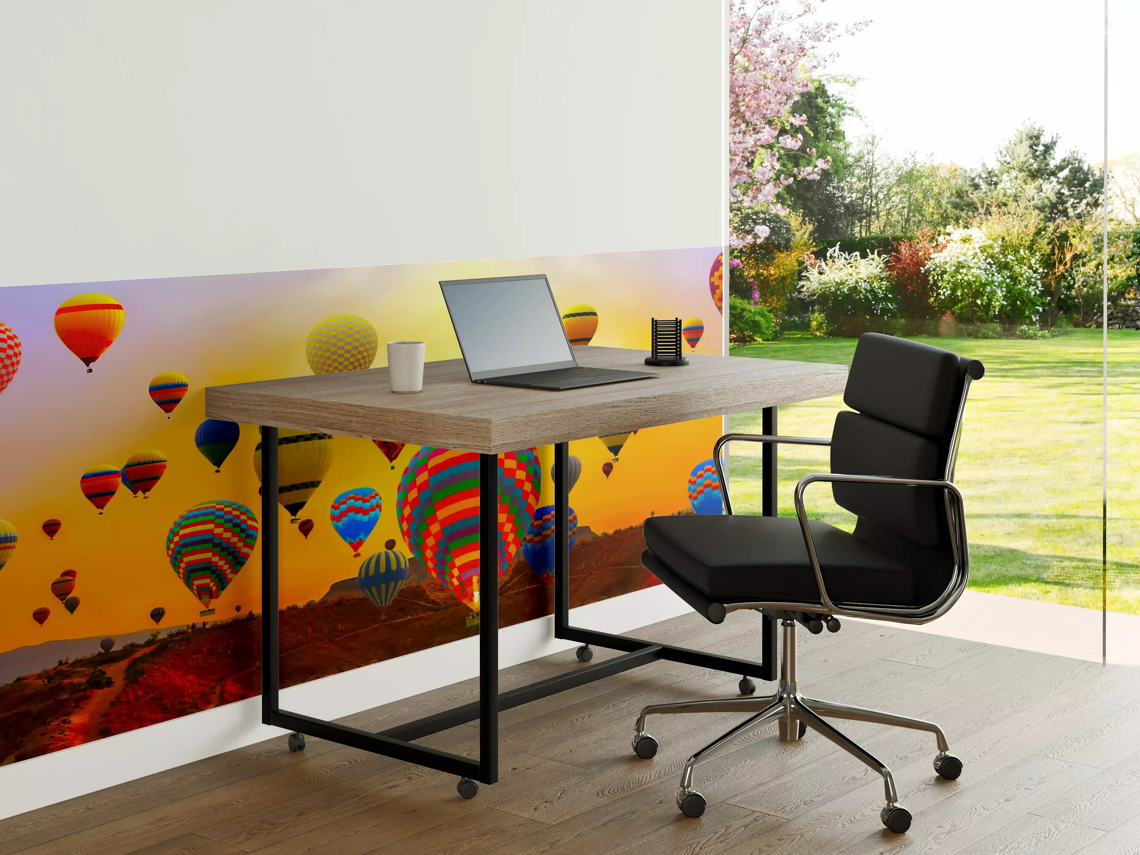 Büro Wandgestaltung - Graue Helios bei Morgengrauen