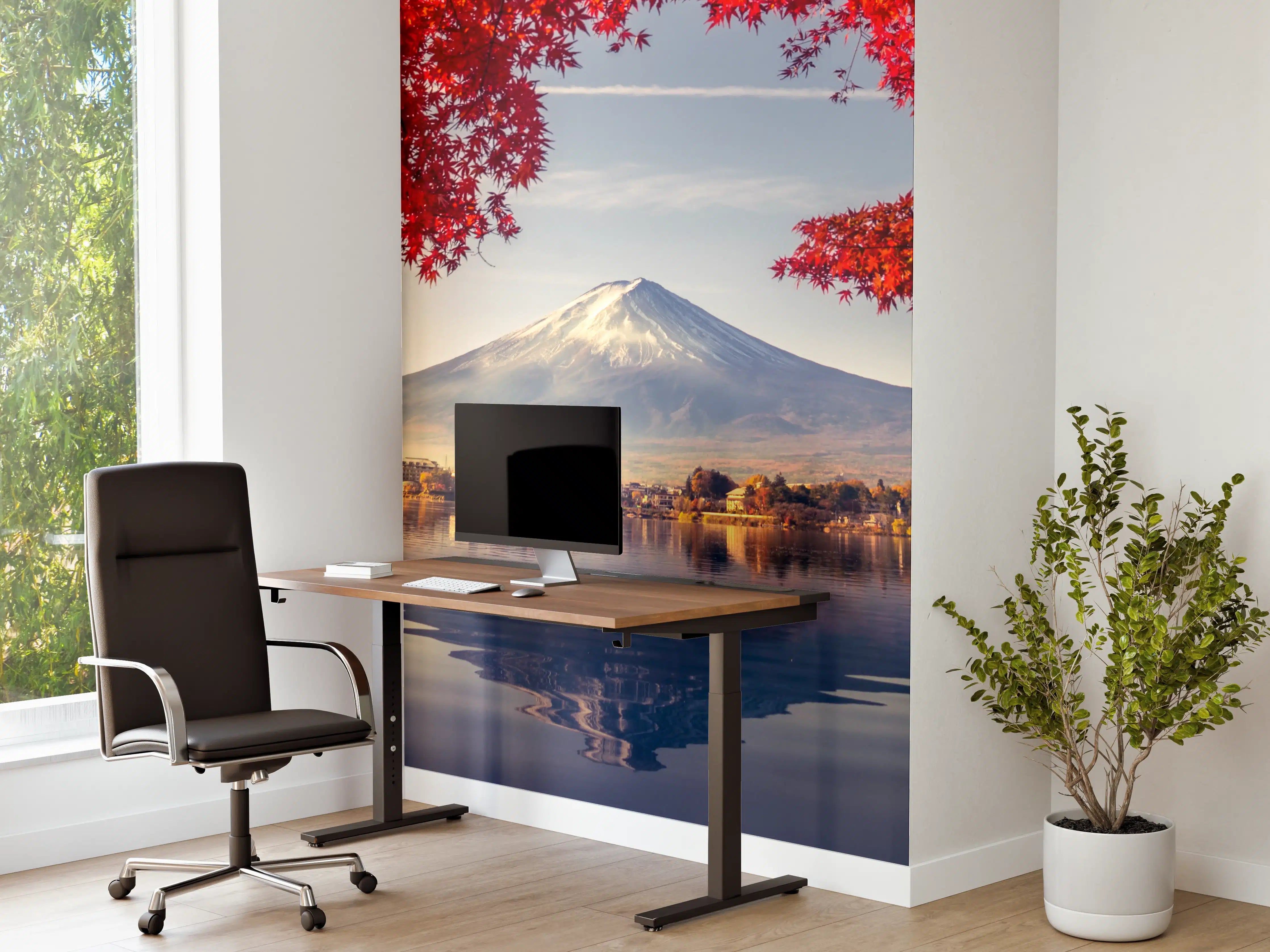 Büro Wandgestaltung - Graue Herbstgipfel