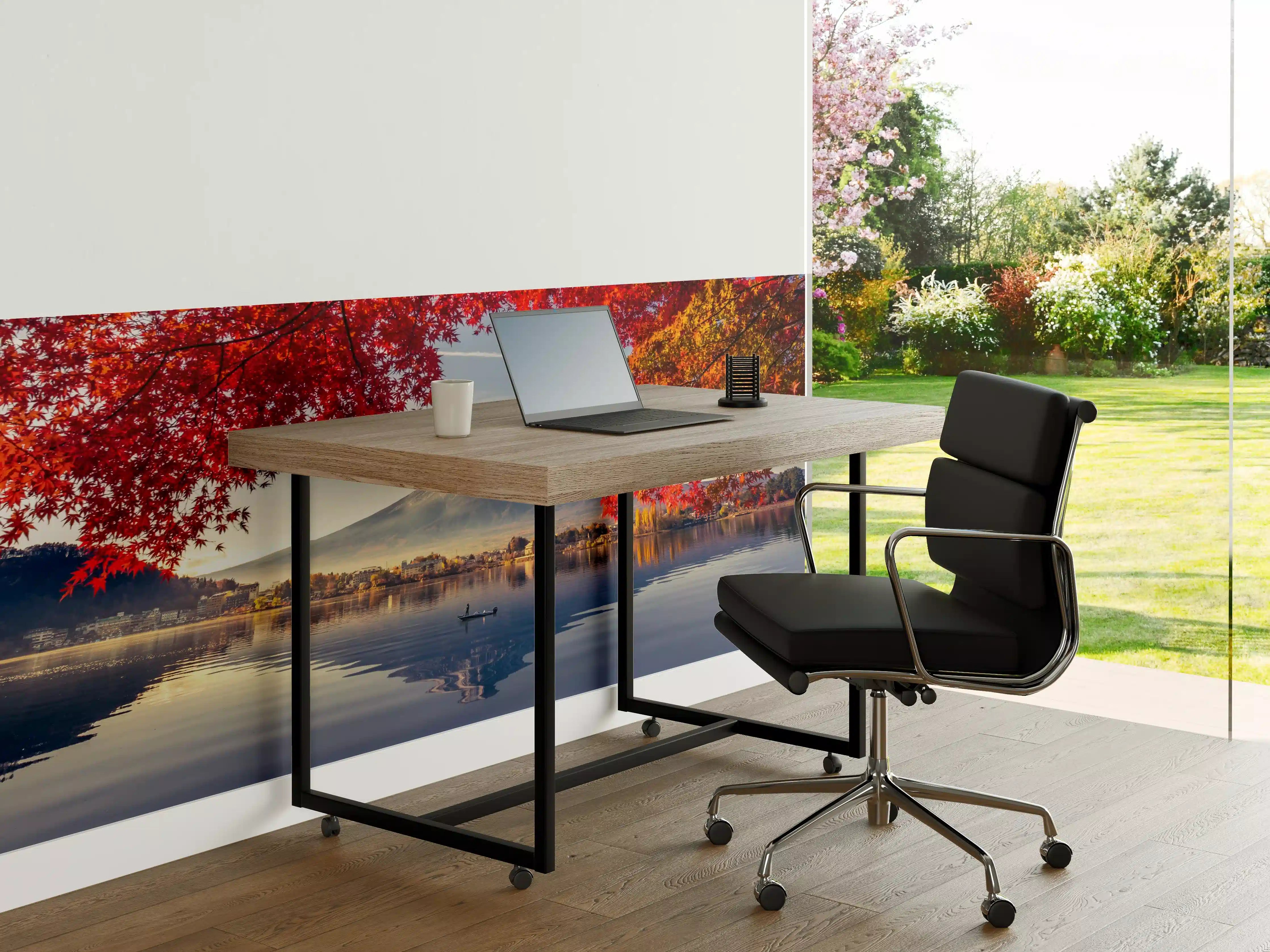 Büro Wandgestaltung - Graue Herbstgipfel