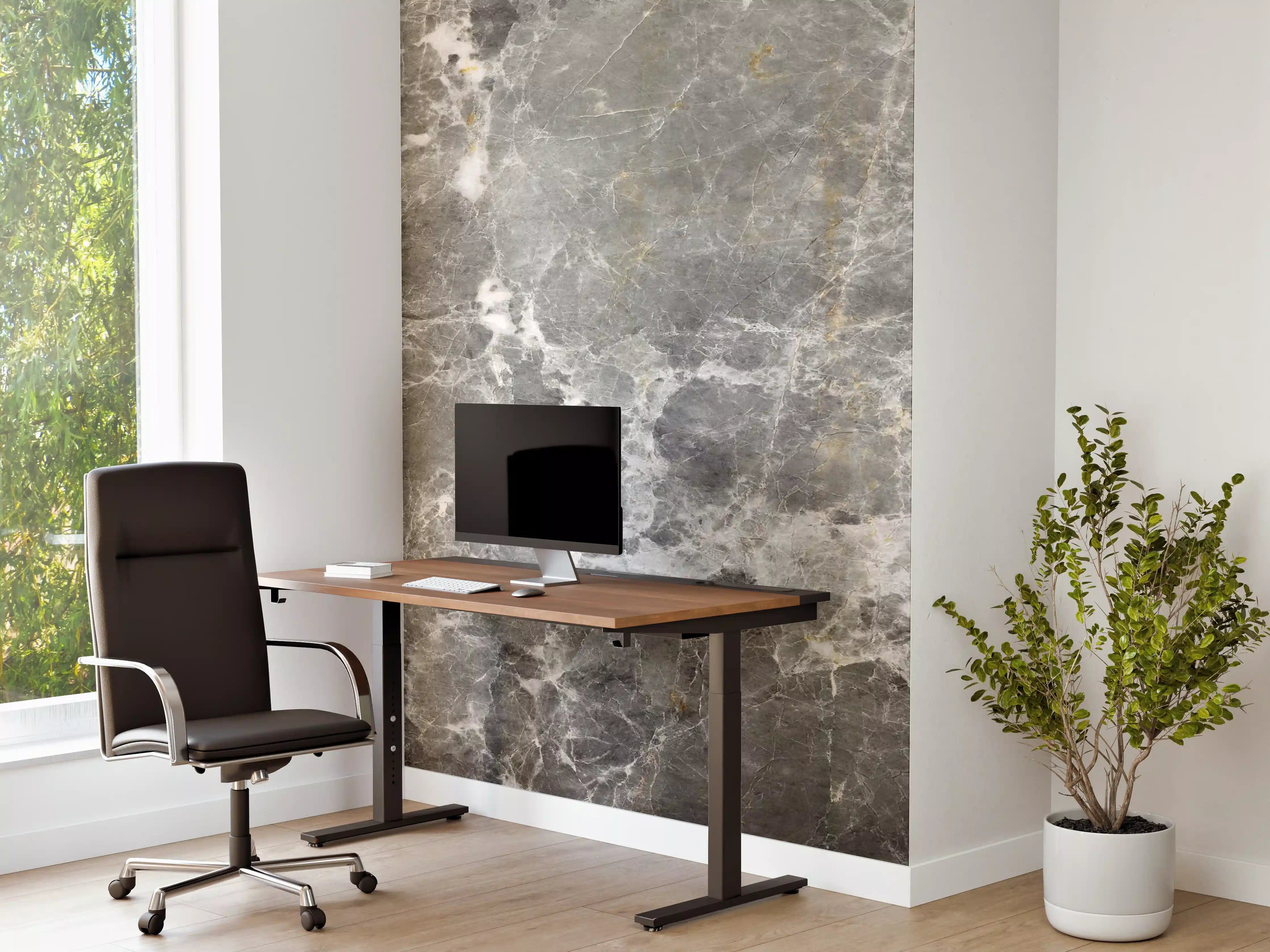 Büro Wandgestaltung - Graue Marmorstein Textur