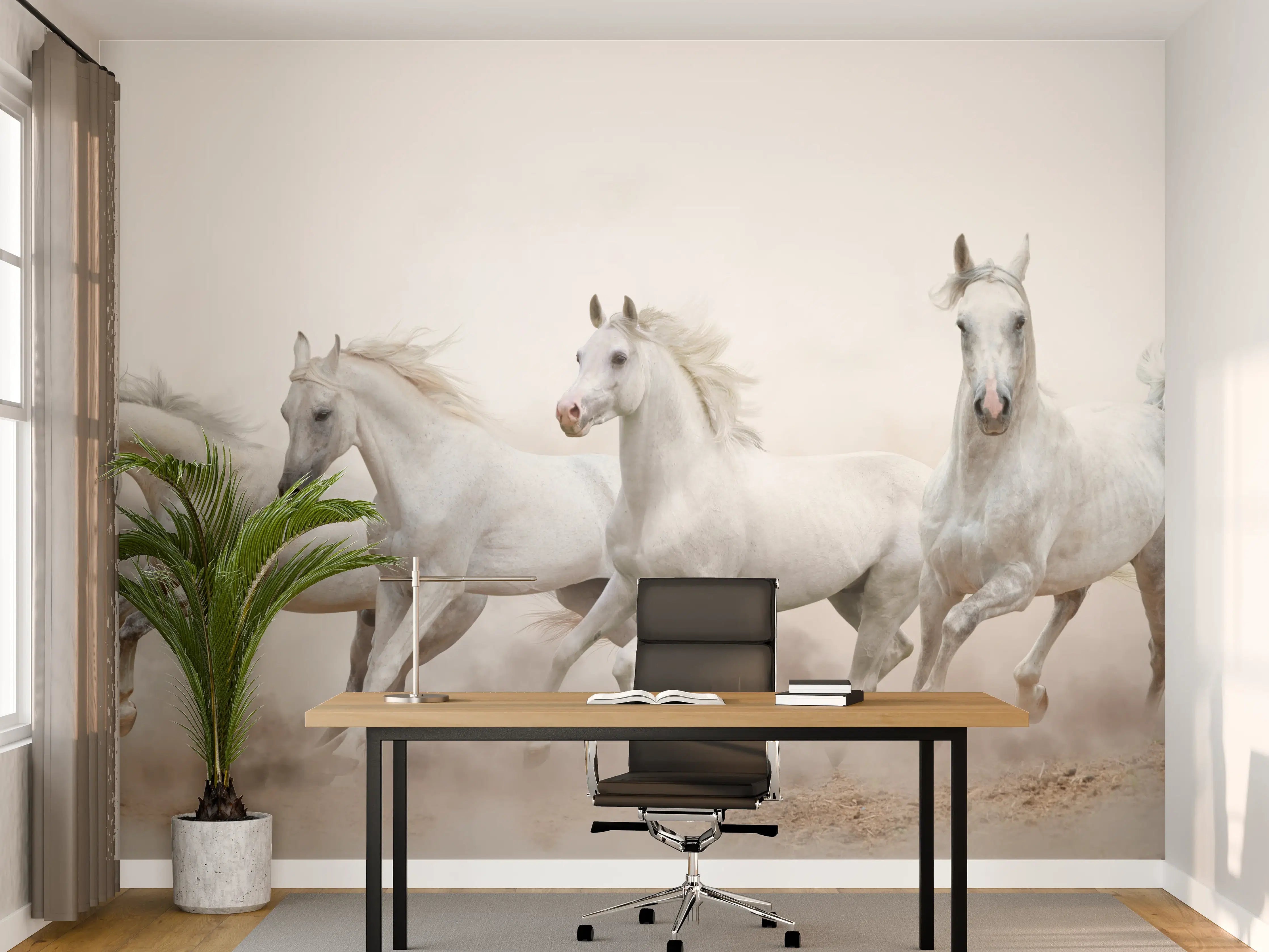 Büro Wandgestaltung - Graue Schatten im Lauf