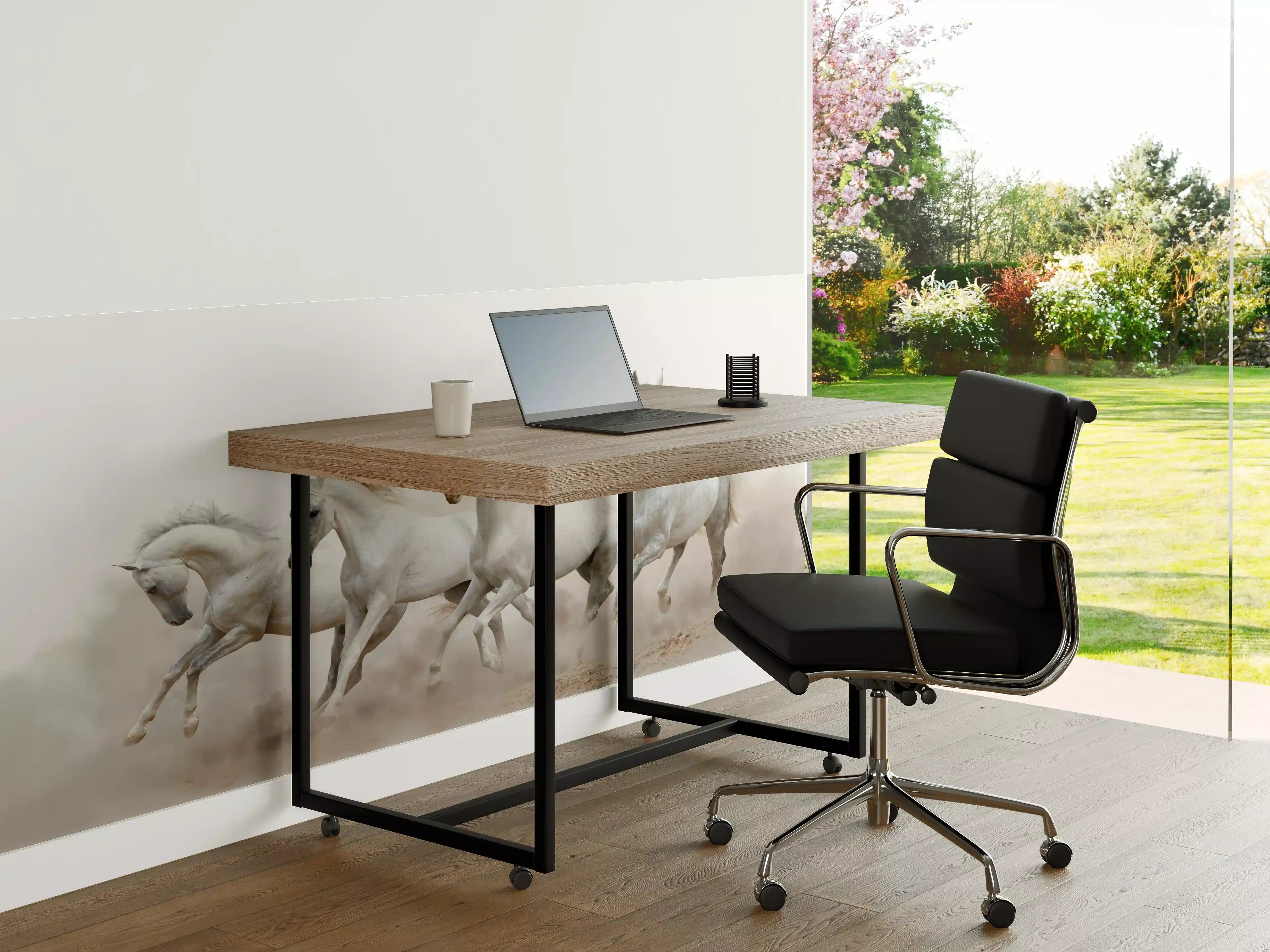 Büro Wandgestaltung - Graue Schatten im Lauf