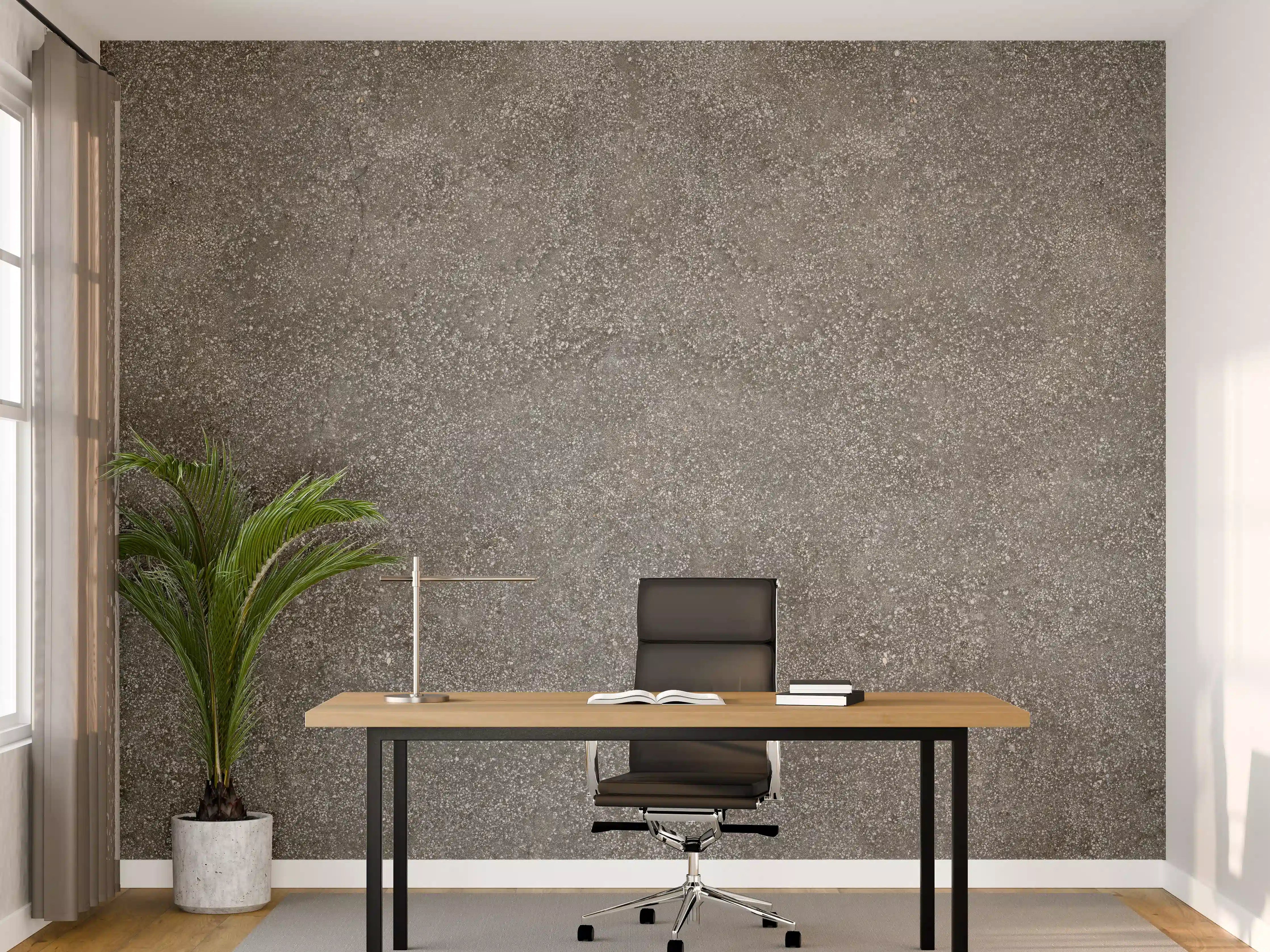 Büro Wandgestaltung - Graue Struktur trifft Weiß