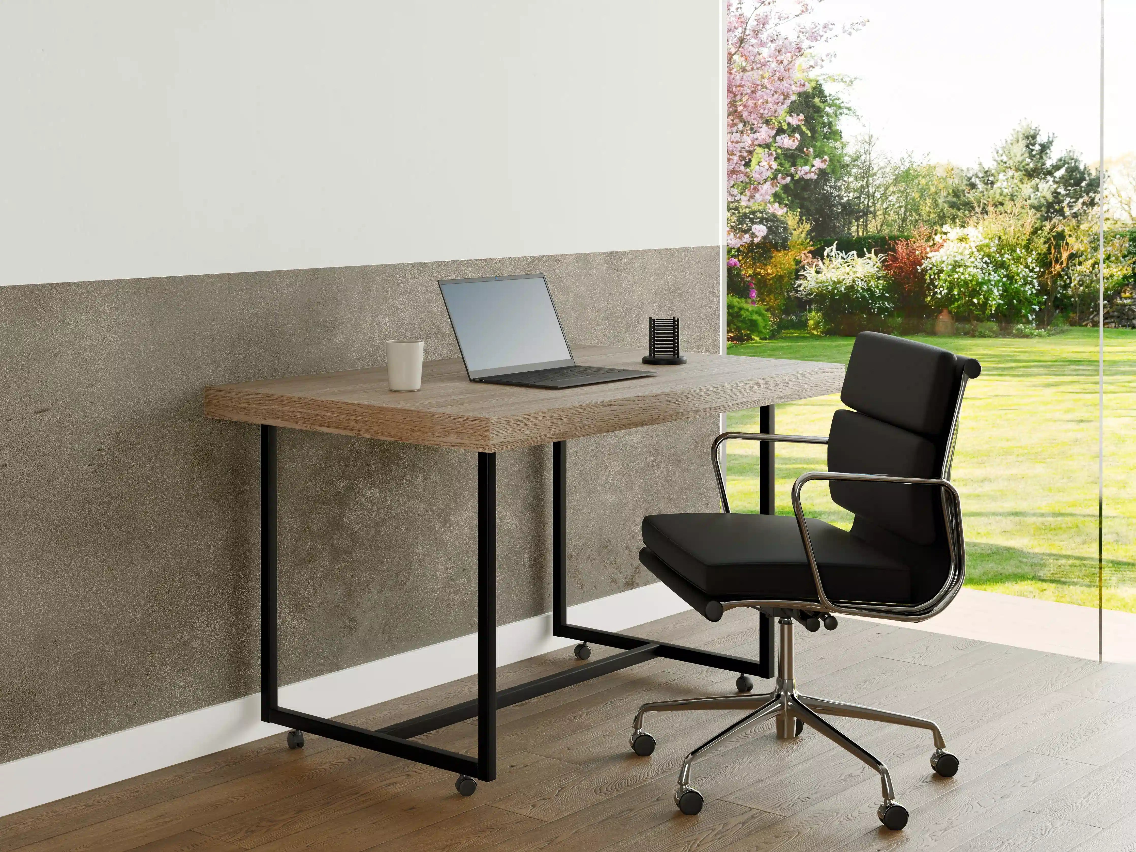 Büro Wandgestaltung - Graue alte Kalksteinwand