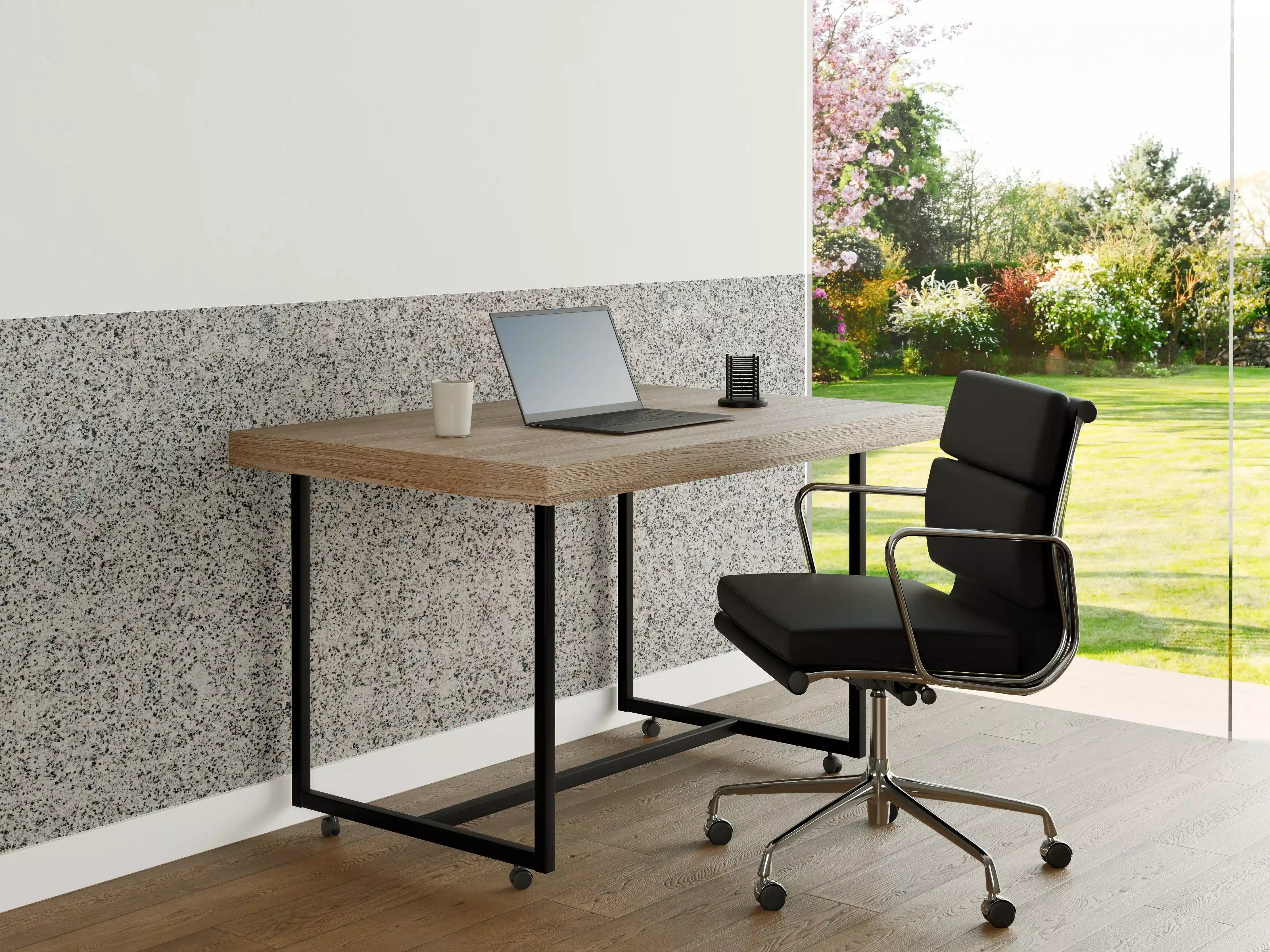 Büro Wandgestaltung - Grauer Granit