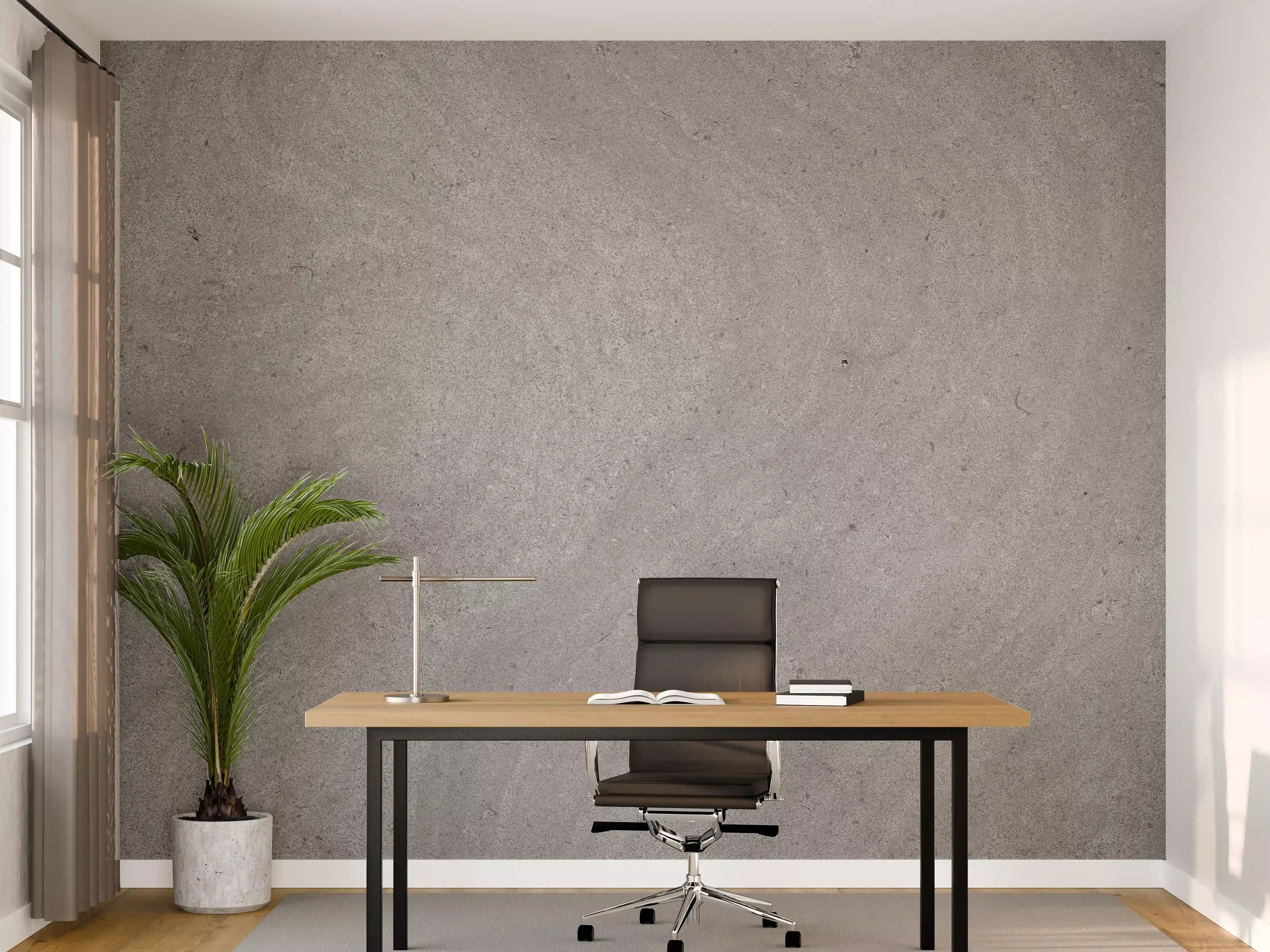 Büro Wandgestaltung - Grauer krauser Marmor