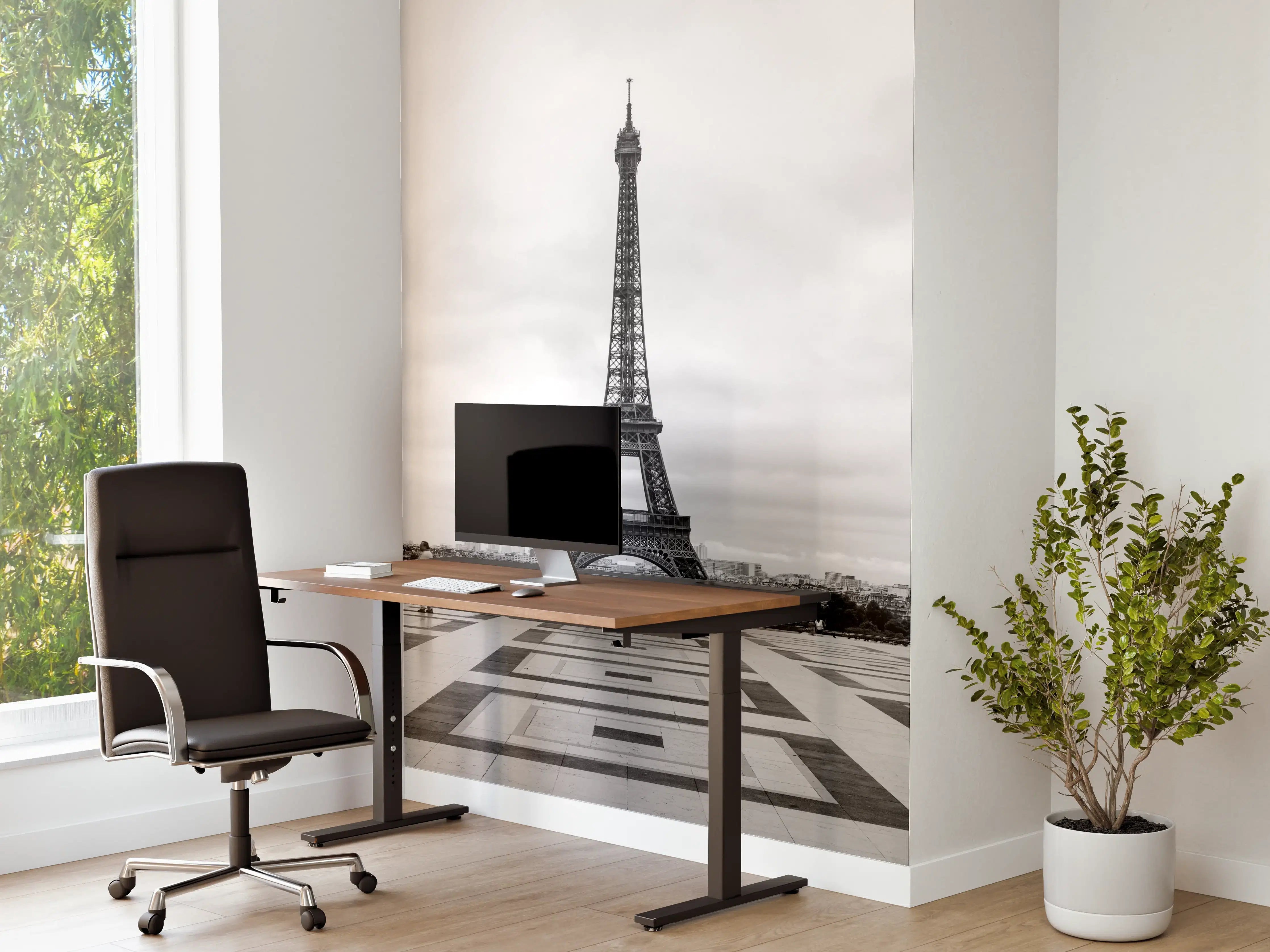 Büro Wandgestaltung - Grauschimmer am Eiffelturm
