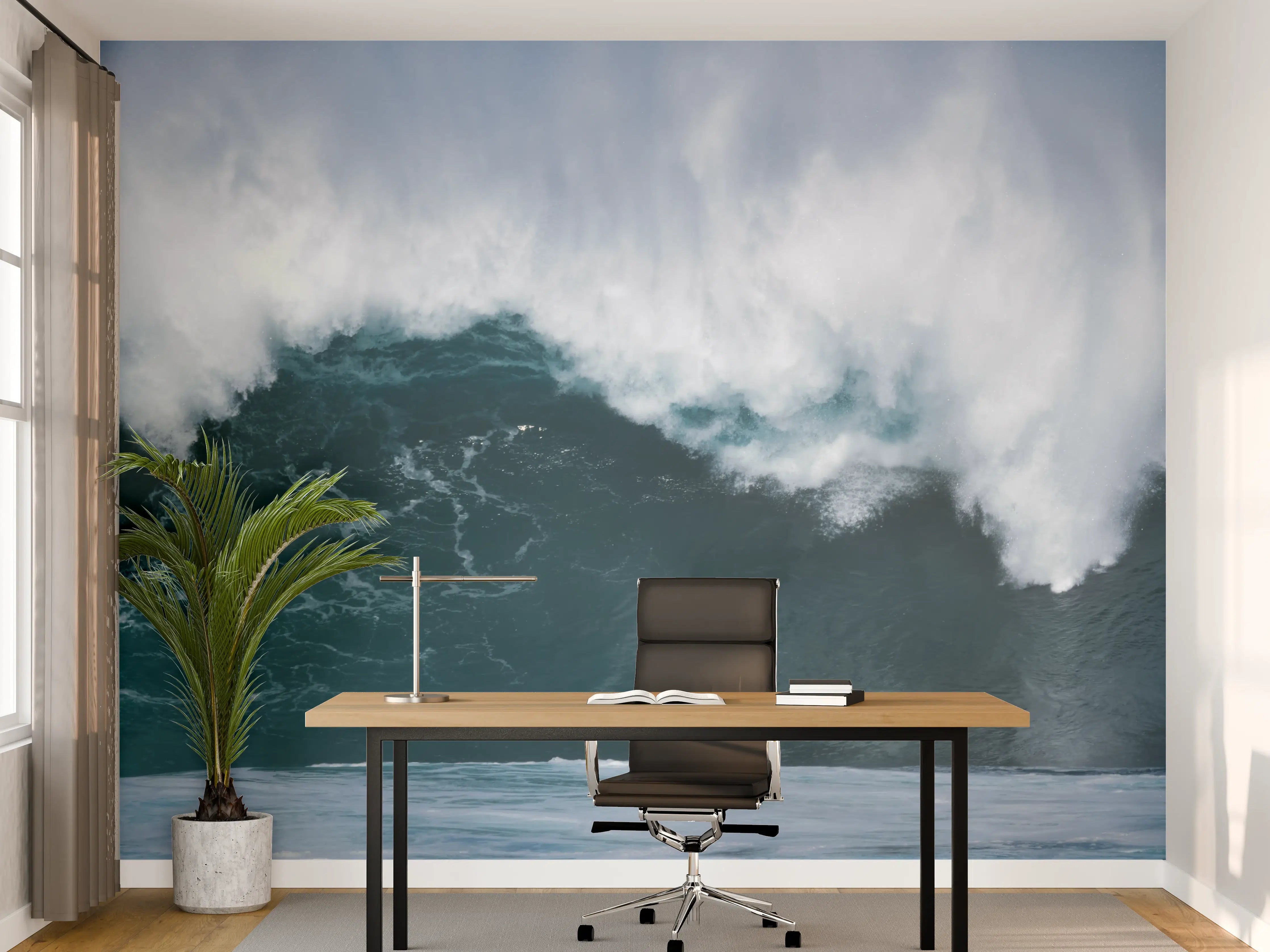 Büro Wandgestaltung - Große Welle im Ozean