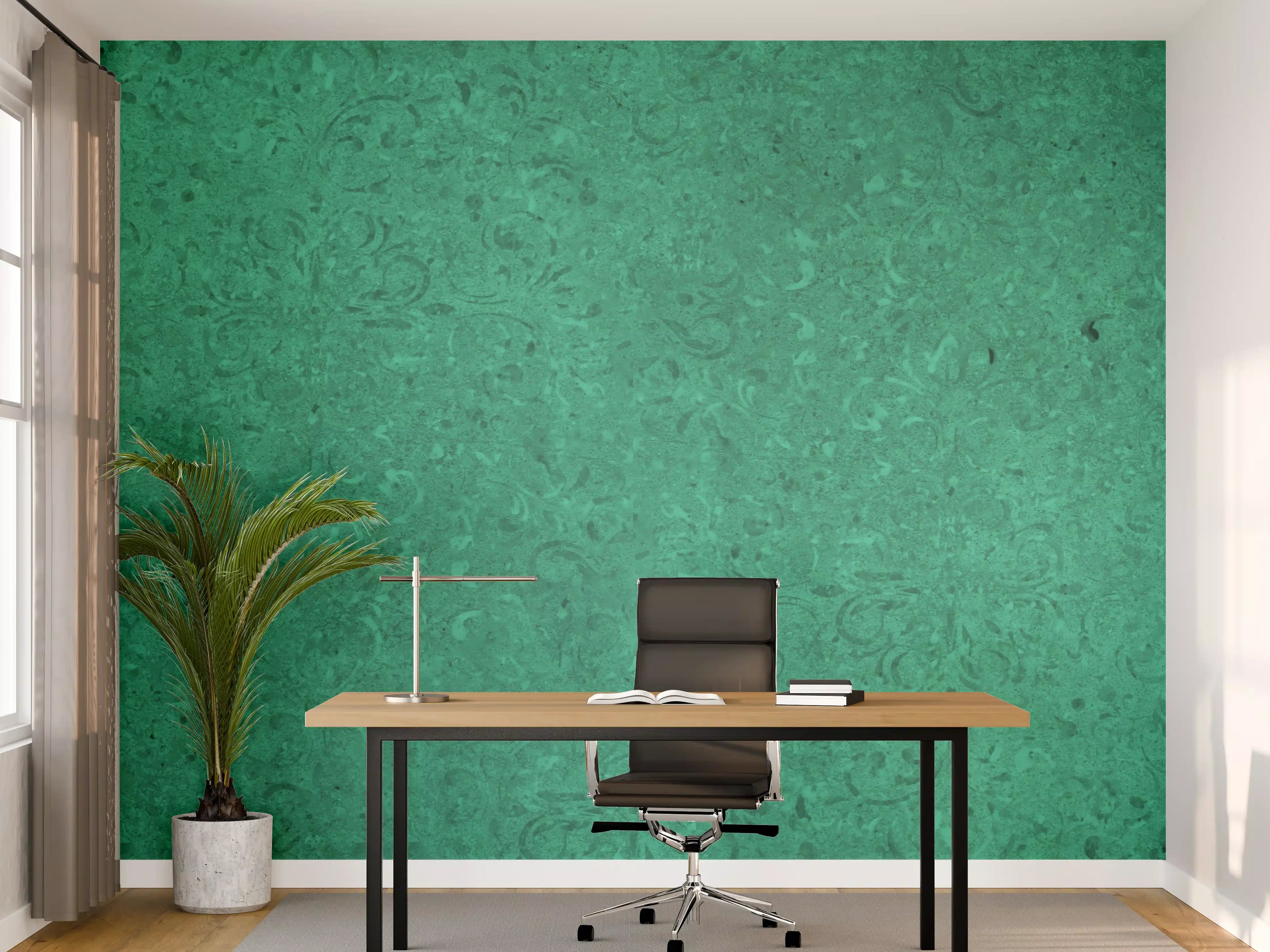 Büro Wandgestaltung - Grün Vintage Wandtextur