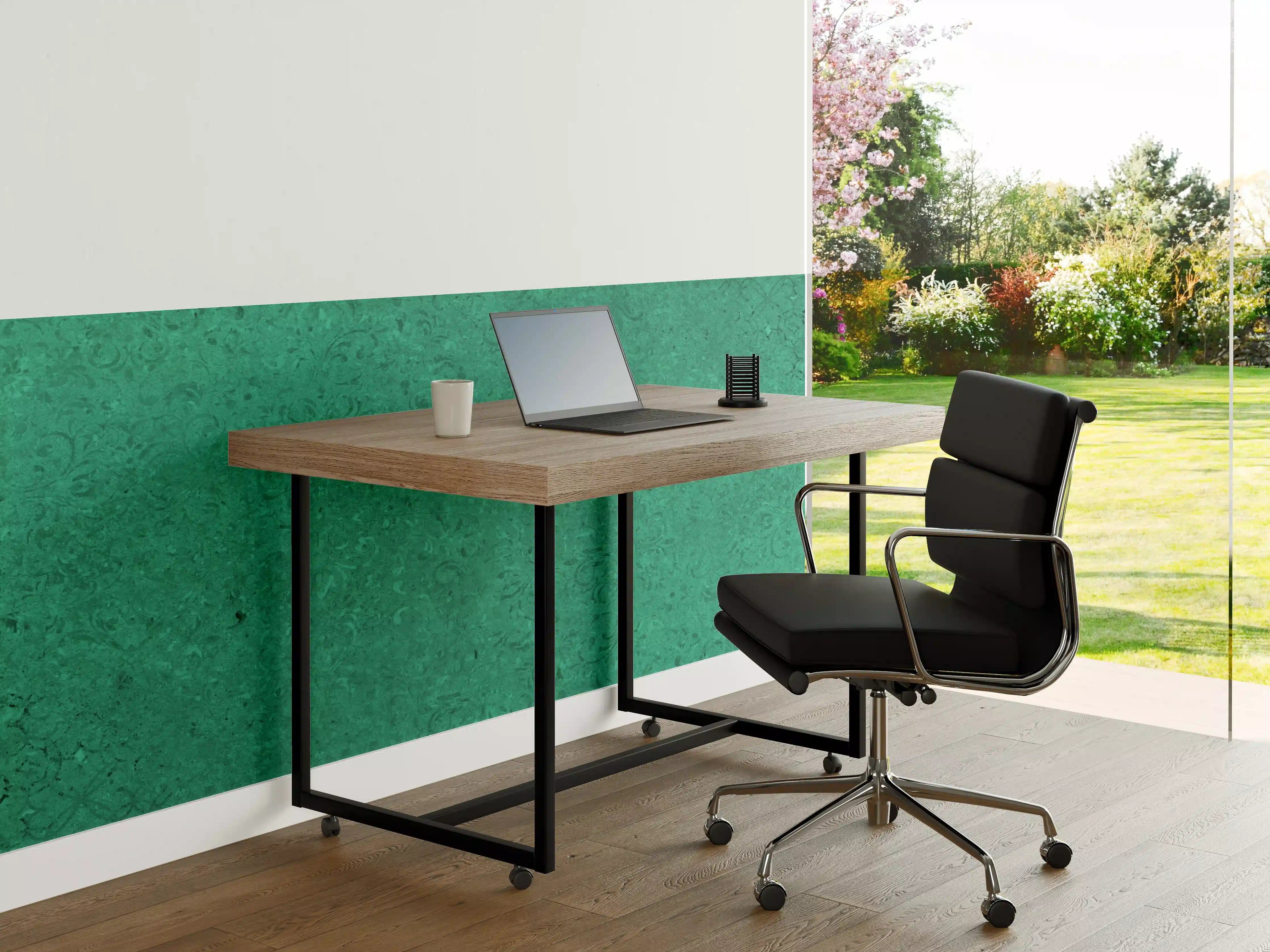 Büro Wandgestaltung - Grün Vintage Wandtextur