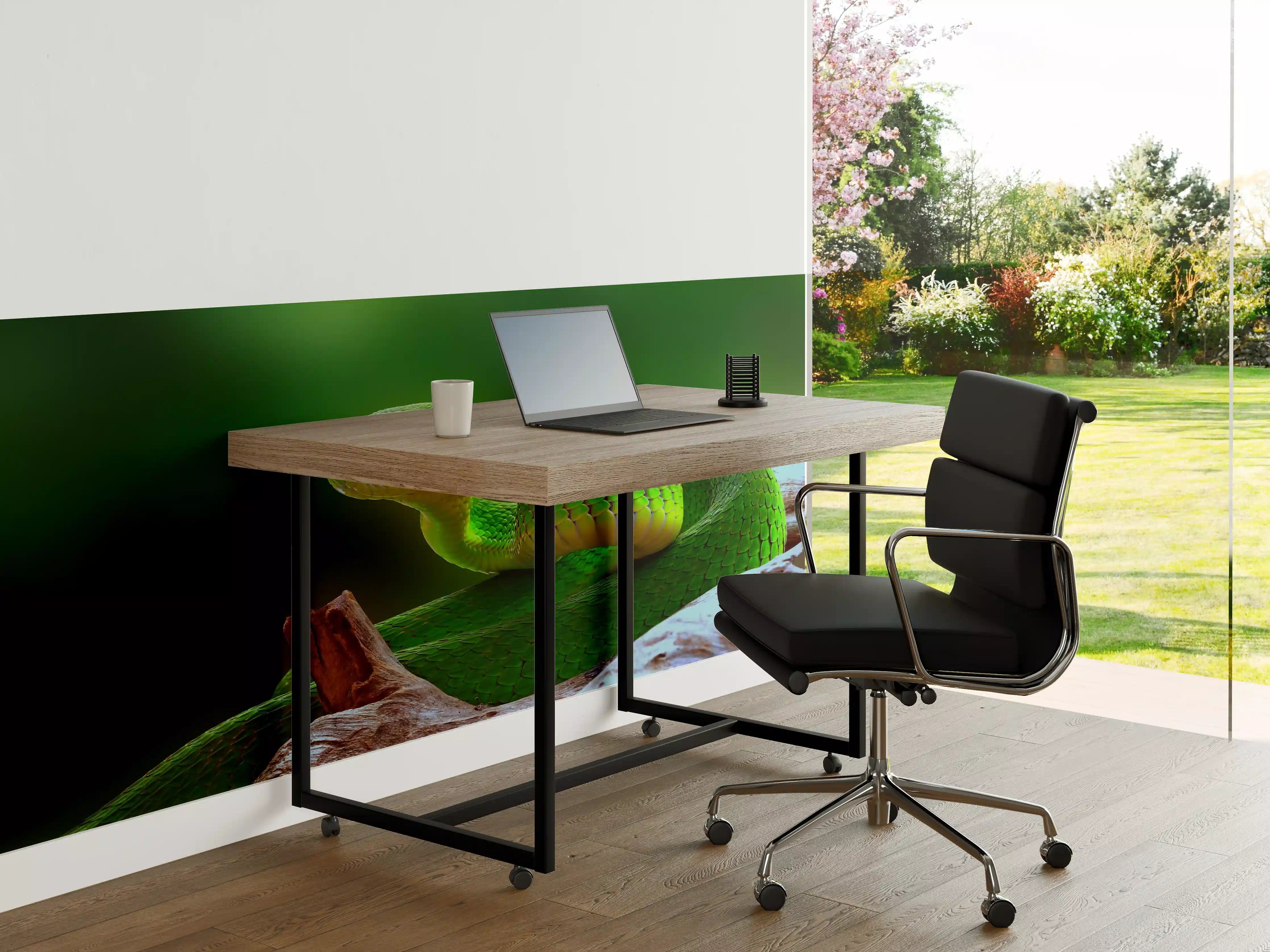 Büro Wandgestaltung - Grüne Inselvipernatter