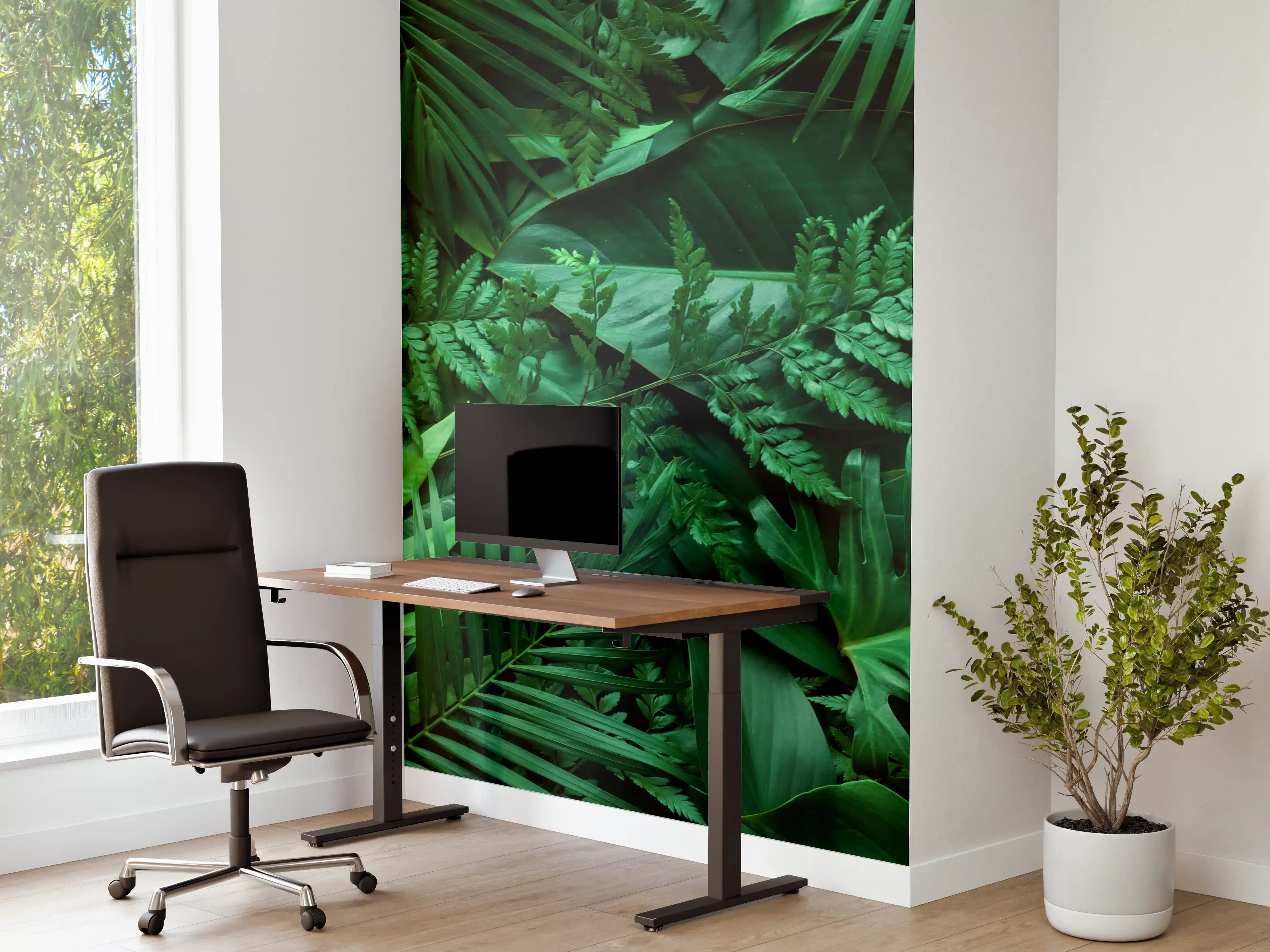 Büro Wandgestaltung - Grüne tropische Natur