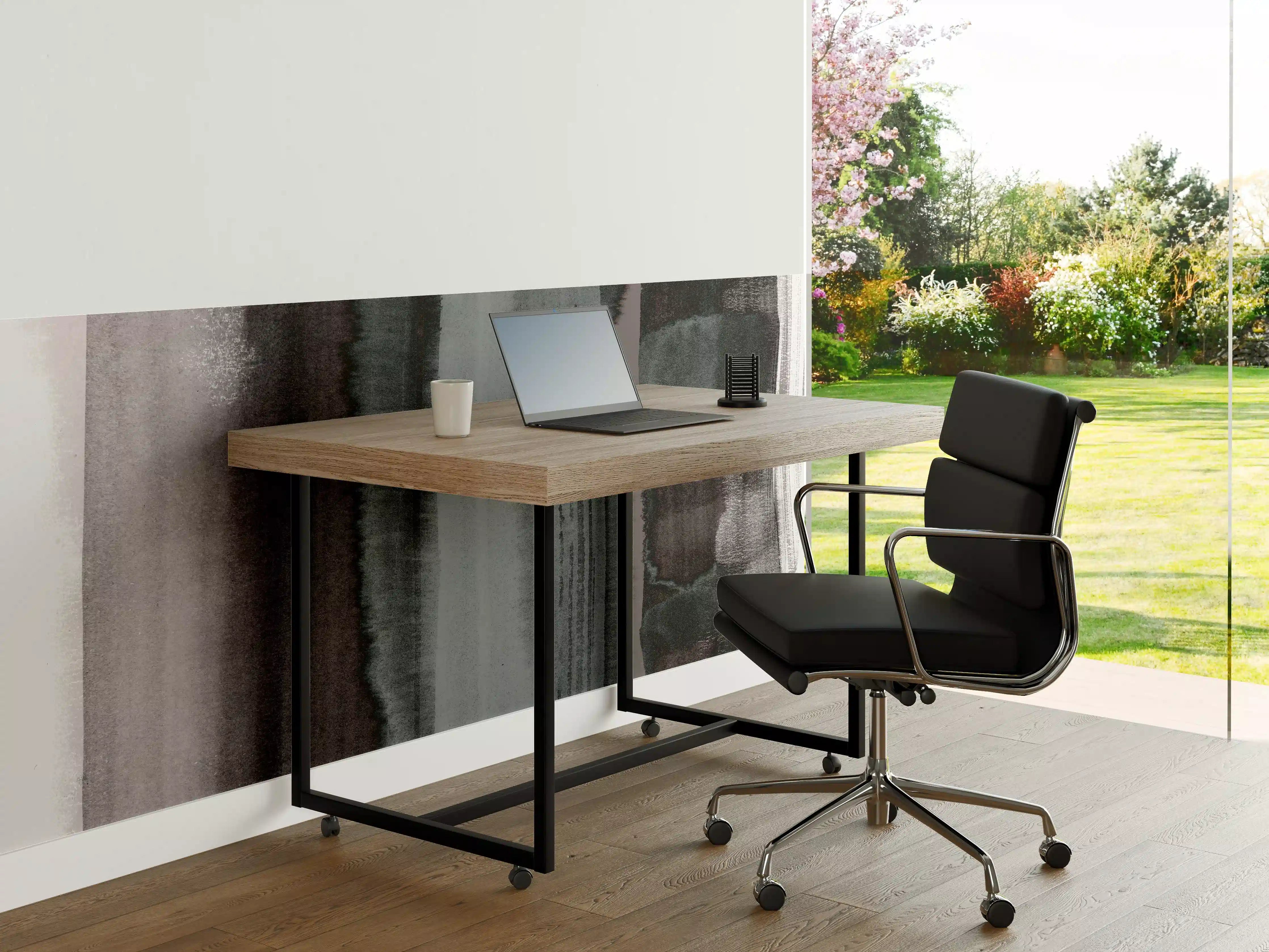 Büro Wandgestaltung - Grüner Aquarell Pinselstrich