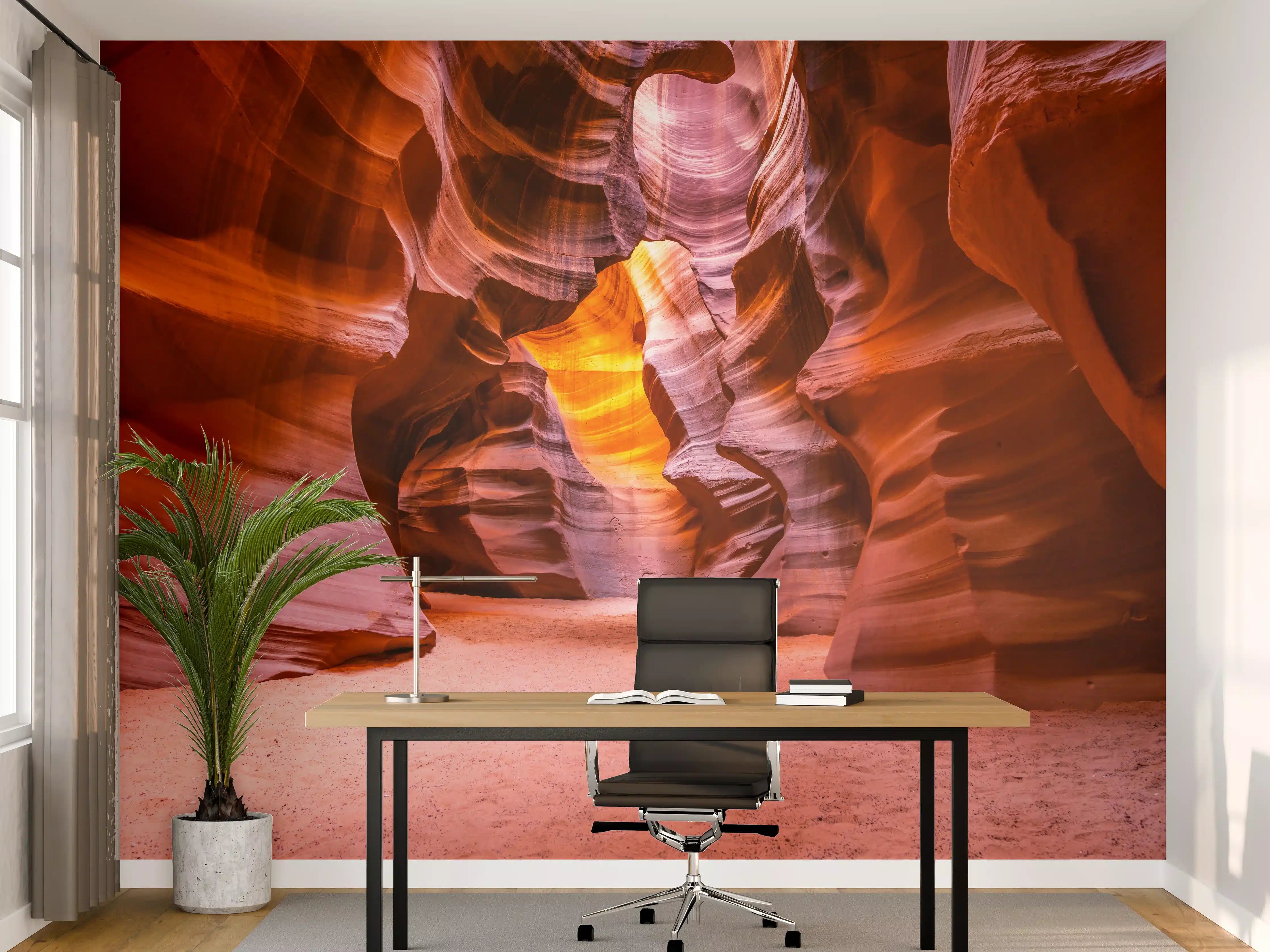 Büro Wandgestaltung - Grund des Antelope Canyon in Arizona