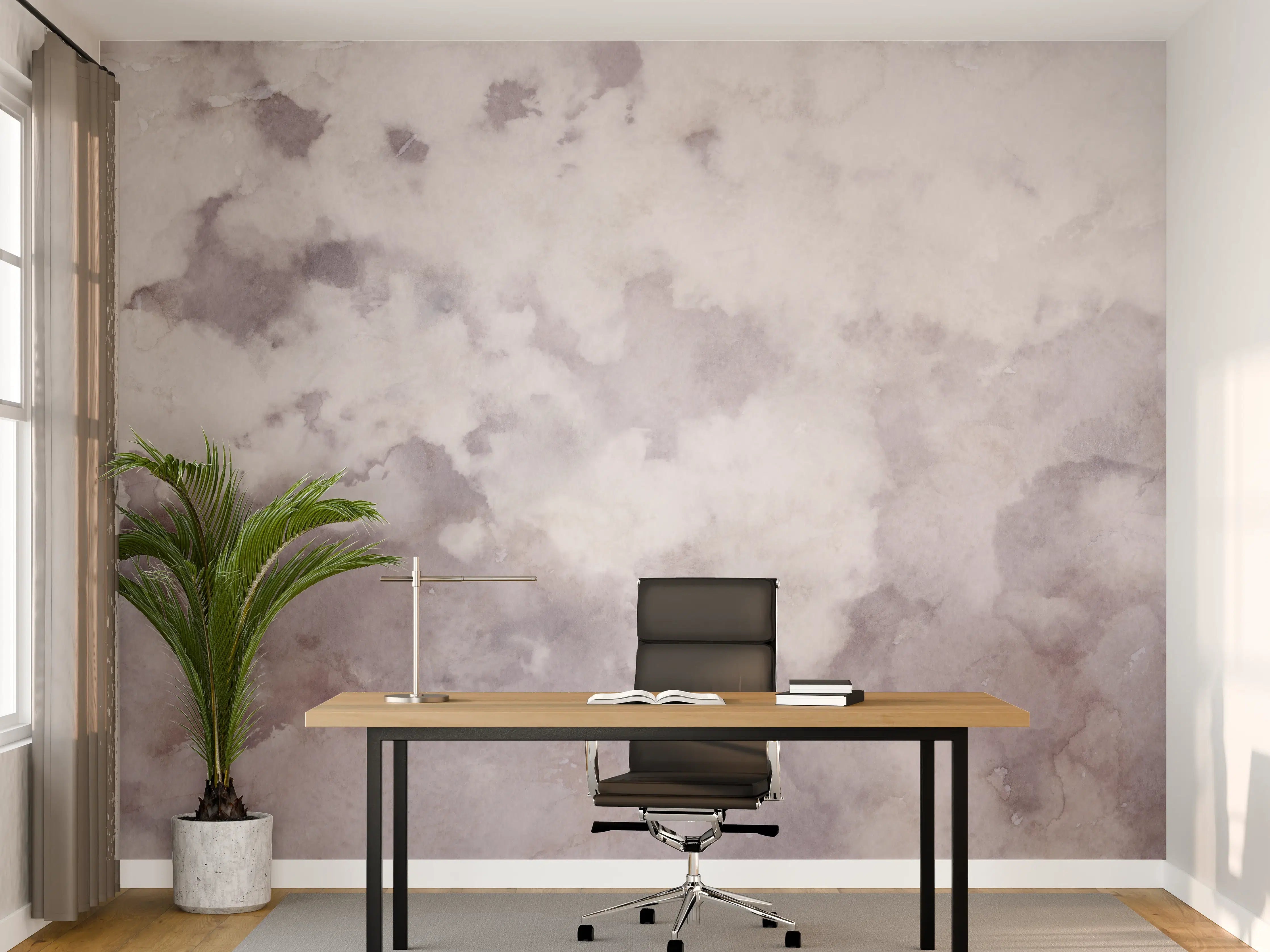 Büro Wandgestaltung - Grunges Design - Aquarellmalerei