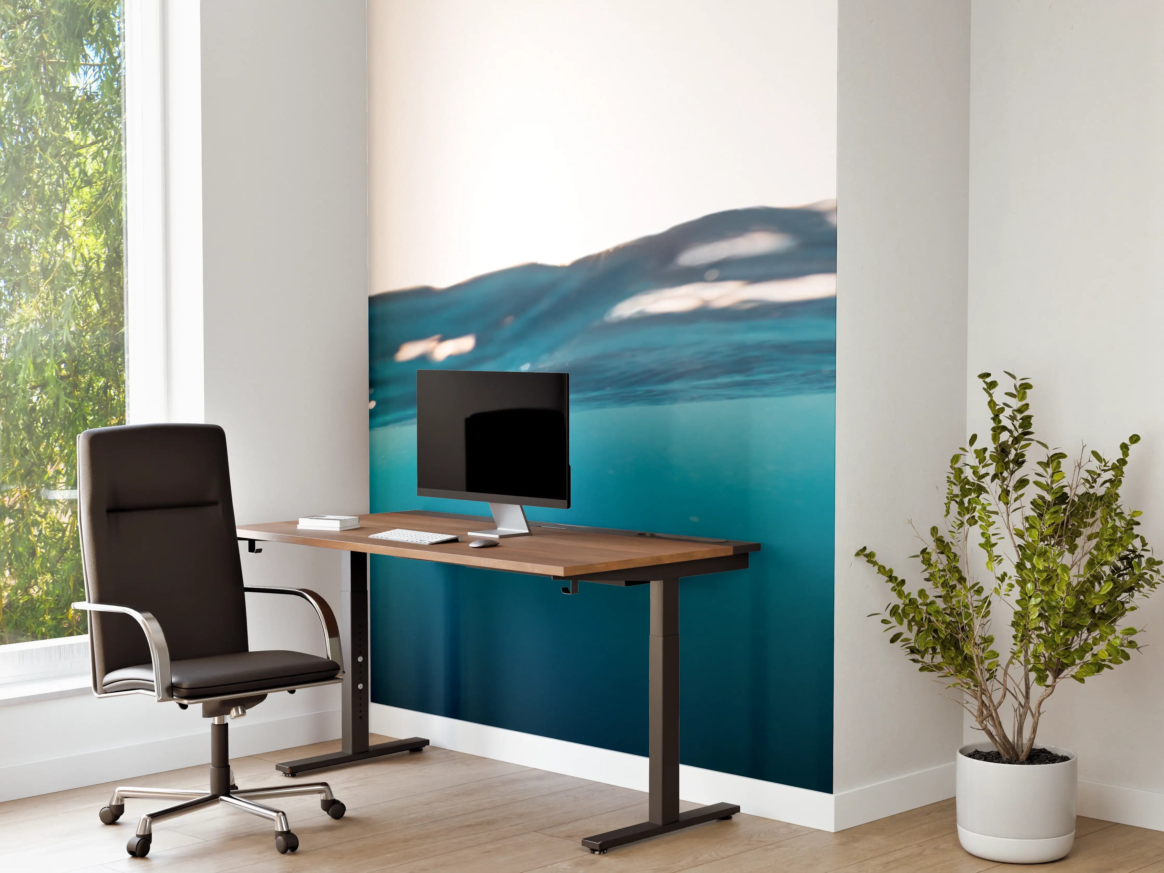 Büro Wandgestaltung - Harmonische Wasserwelle