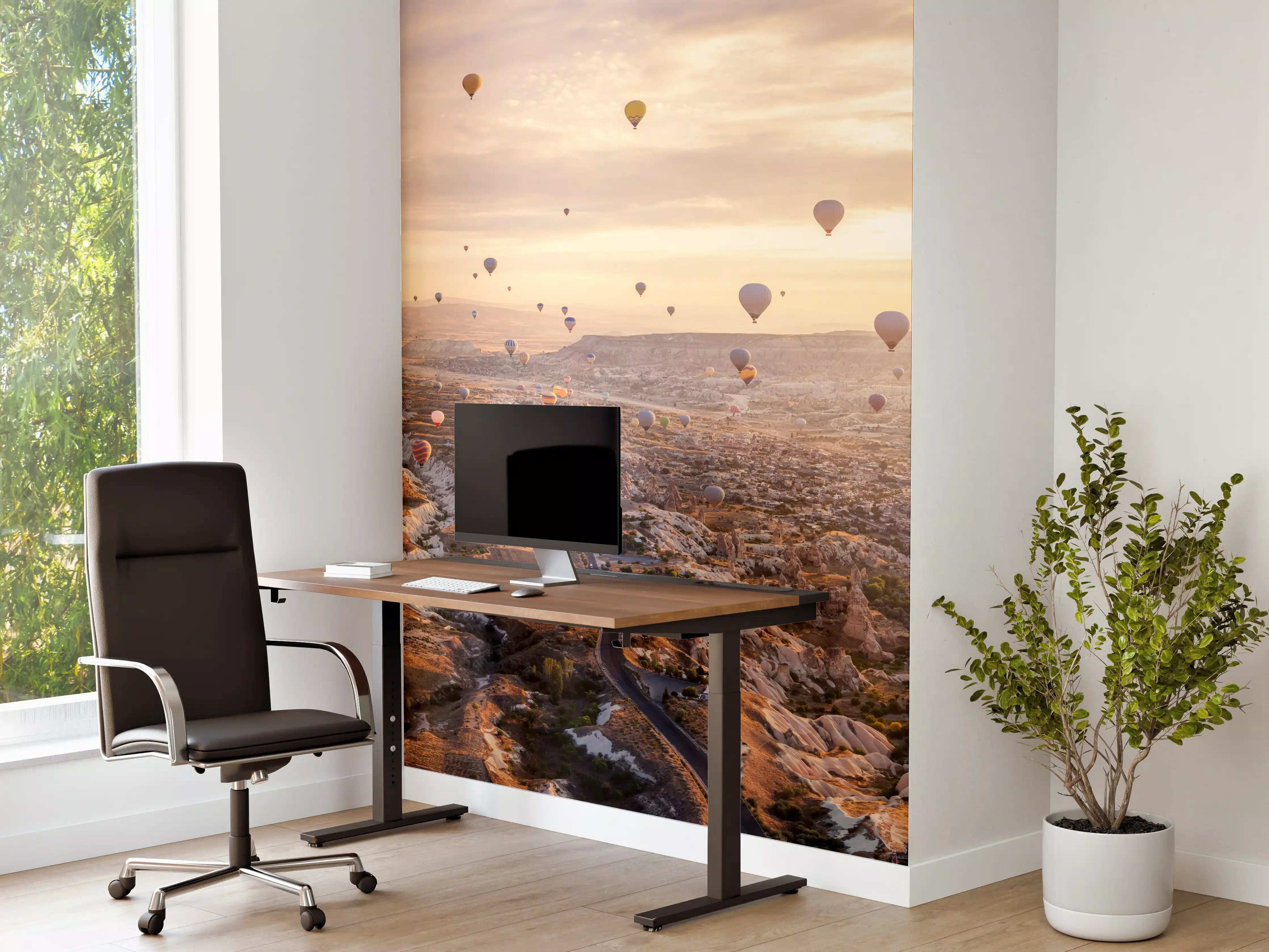 Büro Wandgestaltung - Heißluftballons über Göreme-Türkei