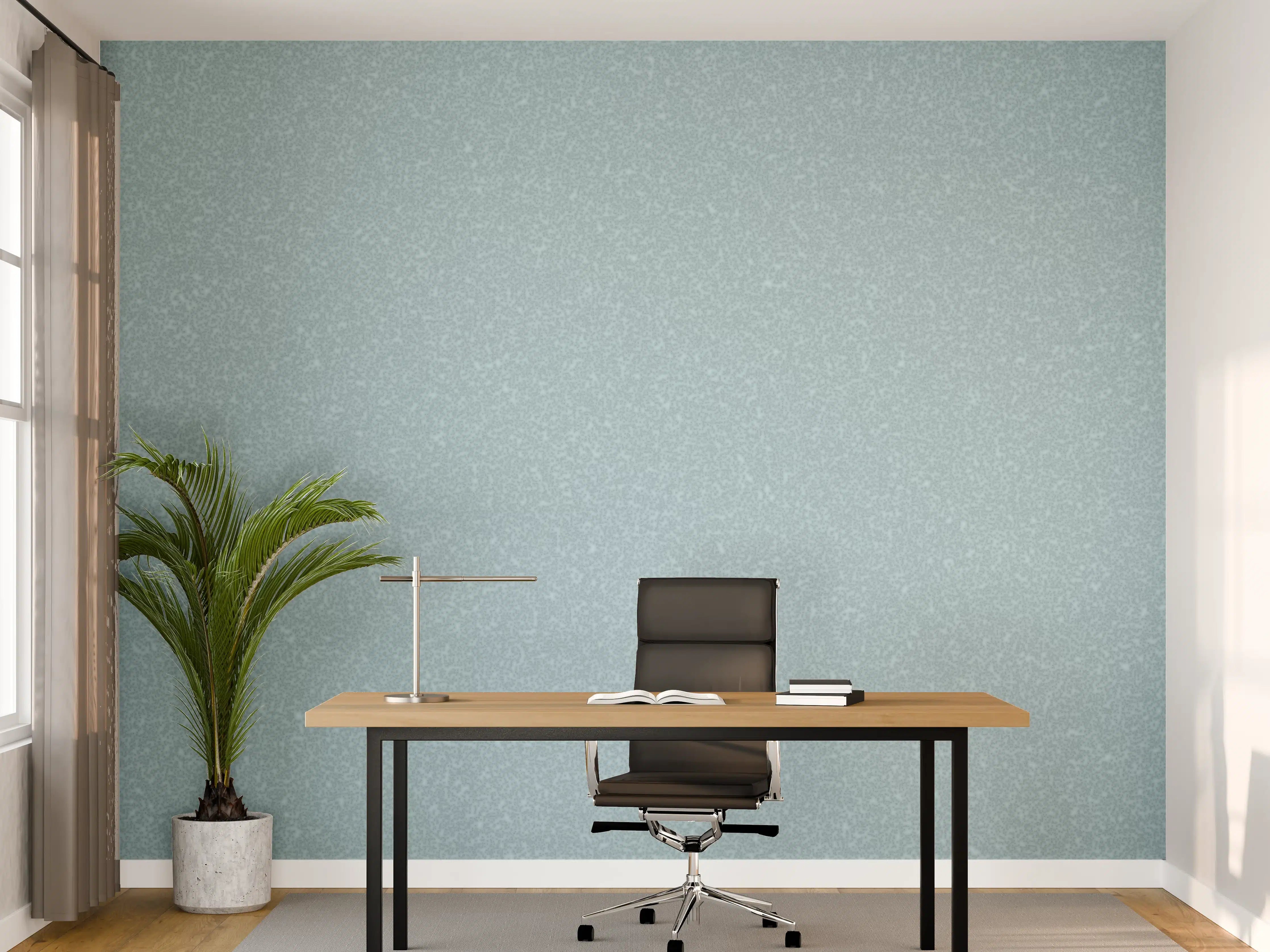 Büro Wandgestaltung - Hellblaue Wandtextur