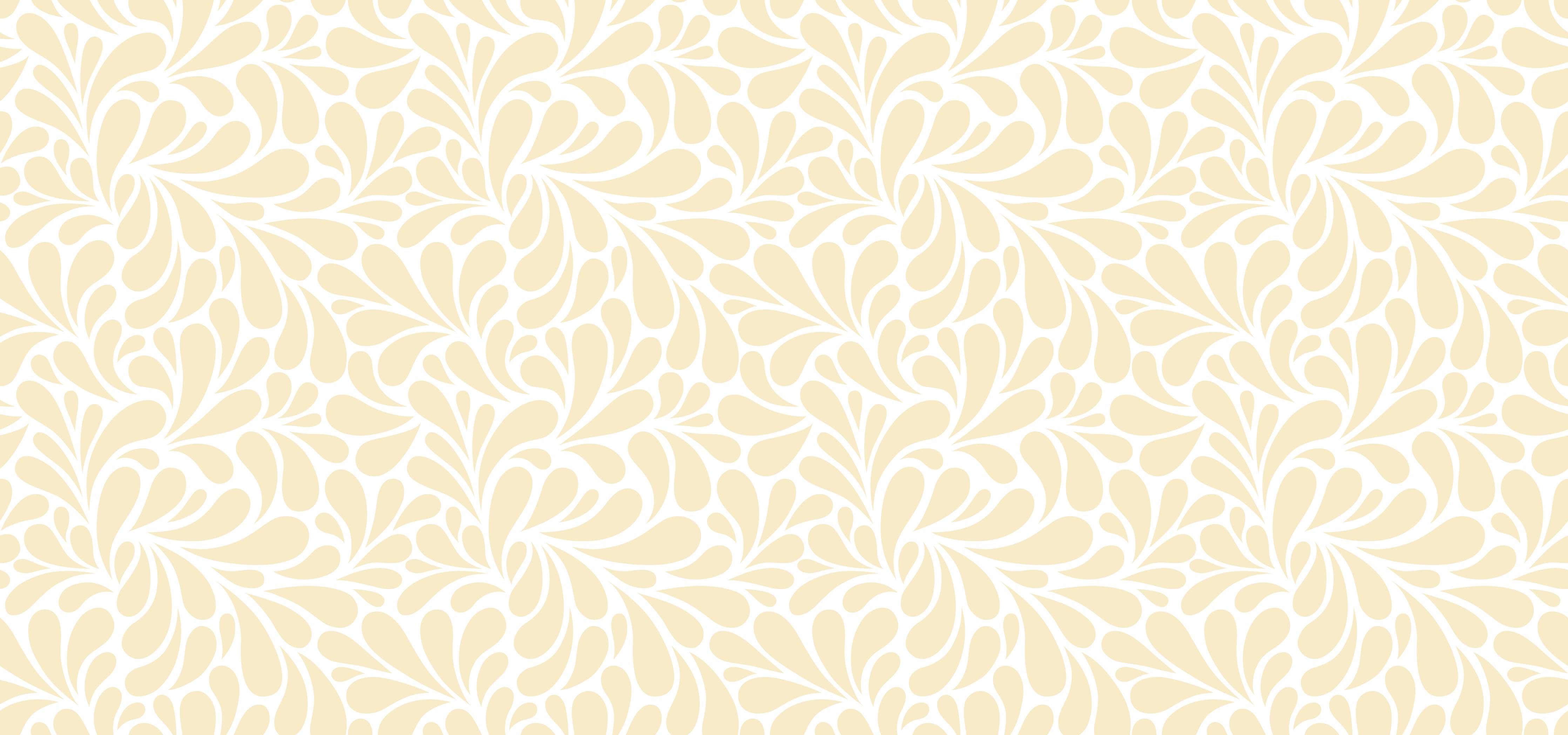 Büro Wandgestaltung-Helle Blumenmuster in Beige