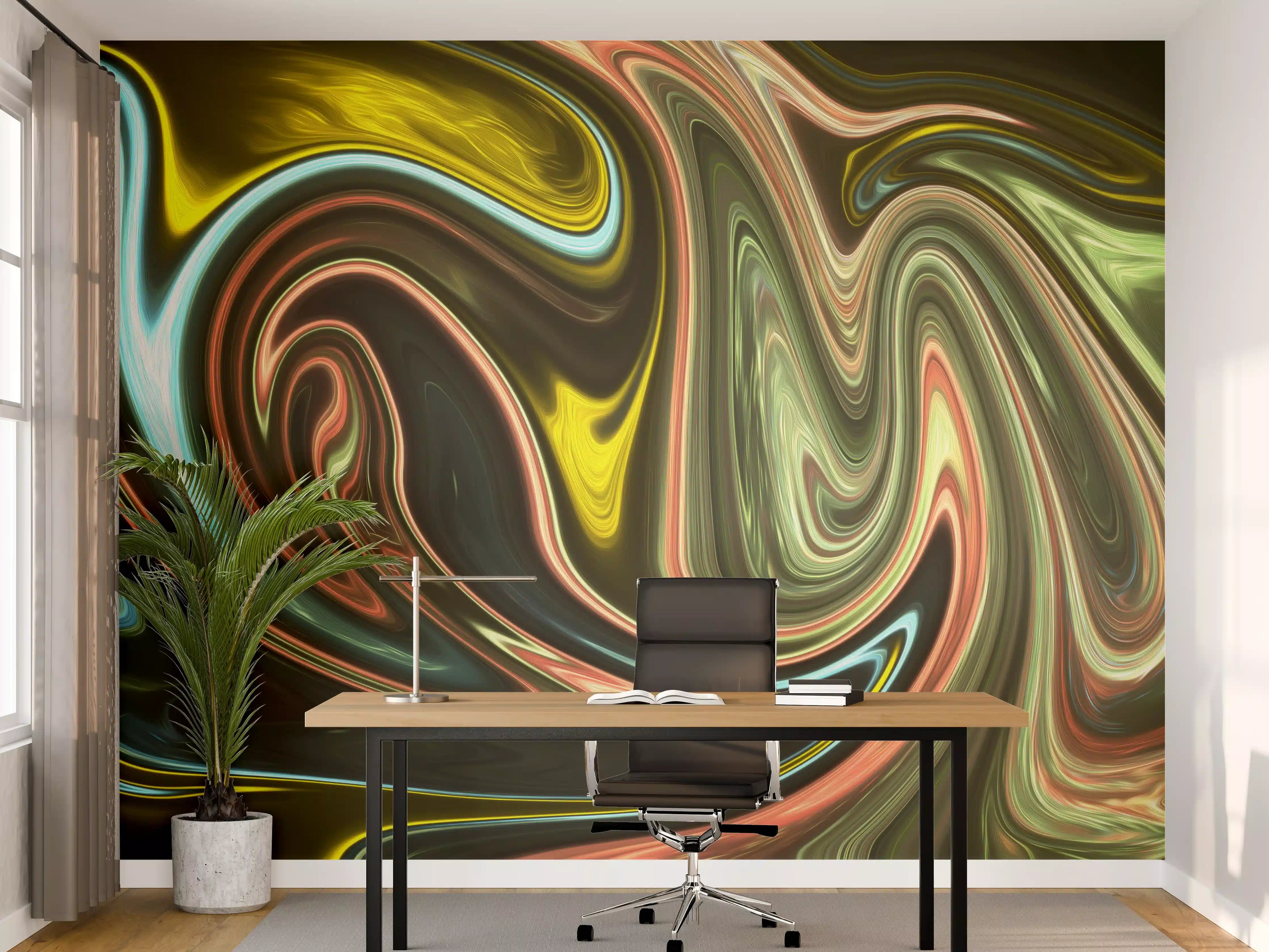 Büro Wandgestaltung - Helle Grau- und Weißtöne: Farbenspiele