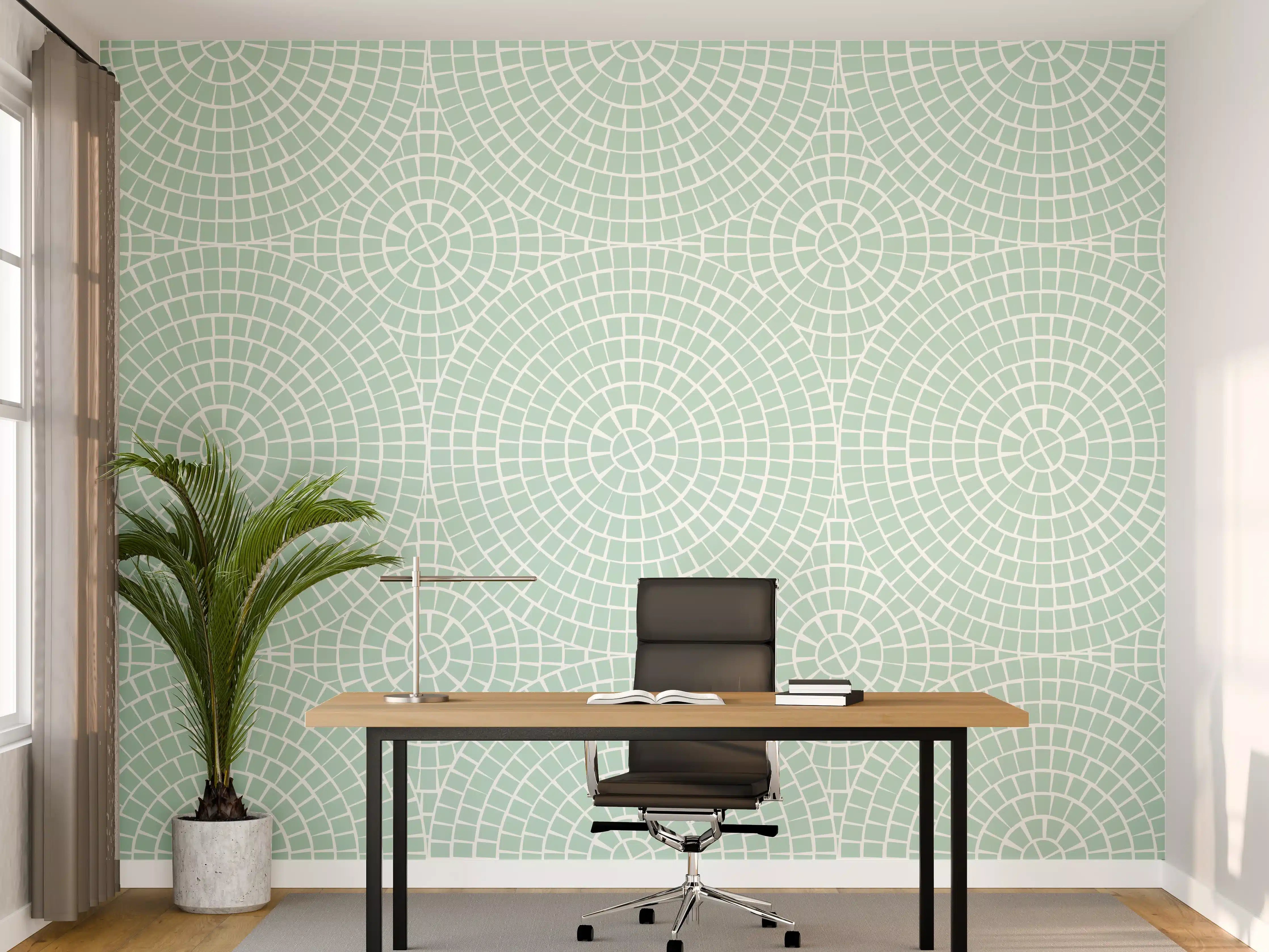 Büro Wandgestaltung - Helle Marmor-Textur