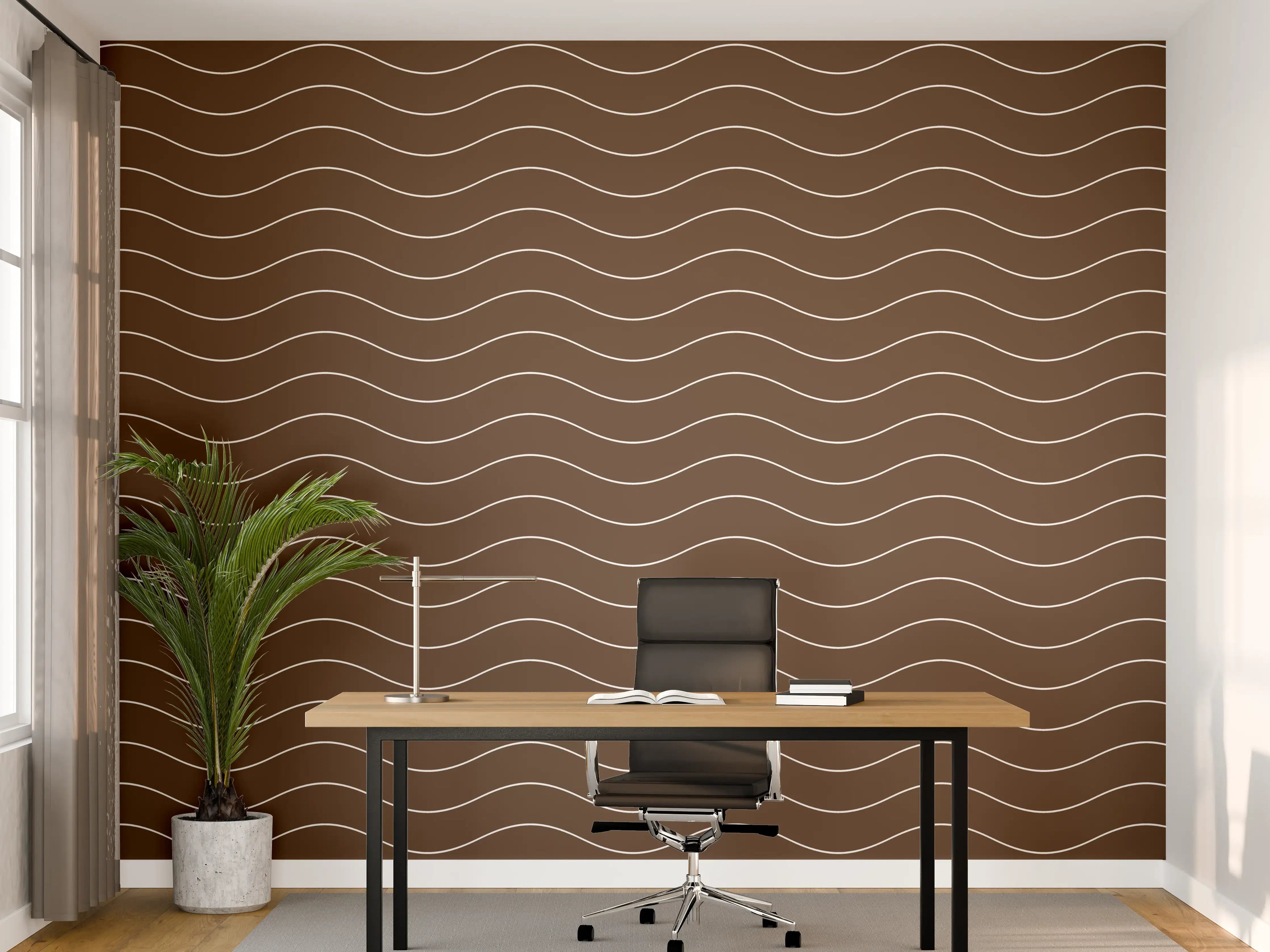 Büro Wandgestaltung - Helle Marmortextur mit feinen Graunuancen
