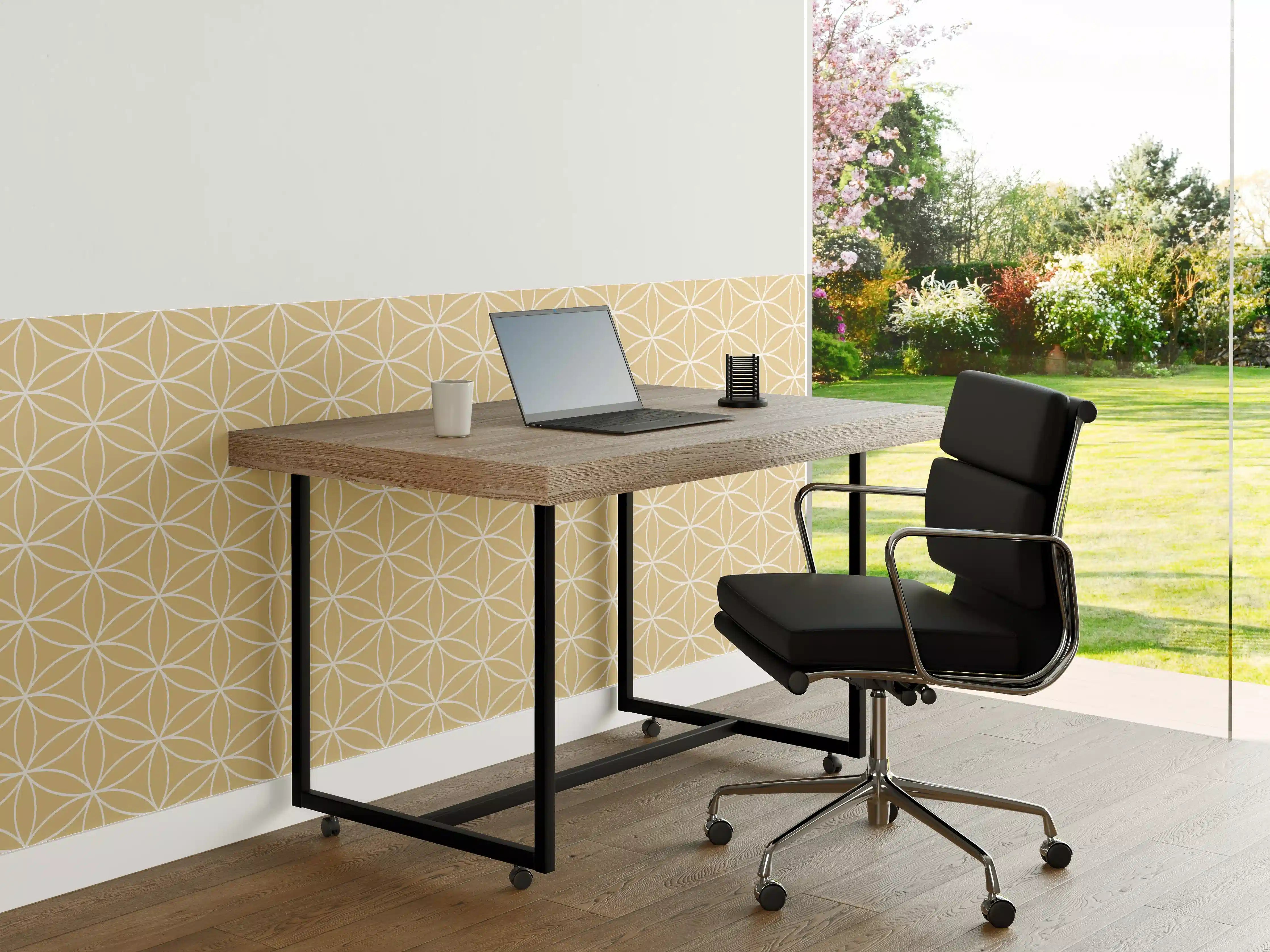 Büro Wandgestaltung - Helle Sand-Design-Vorlage