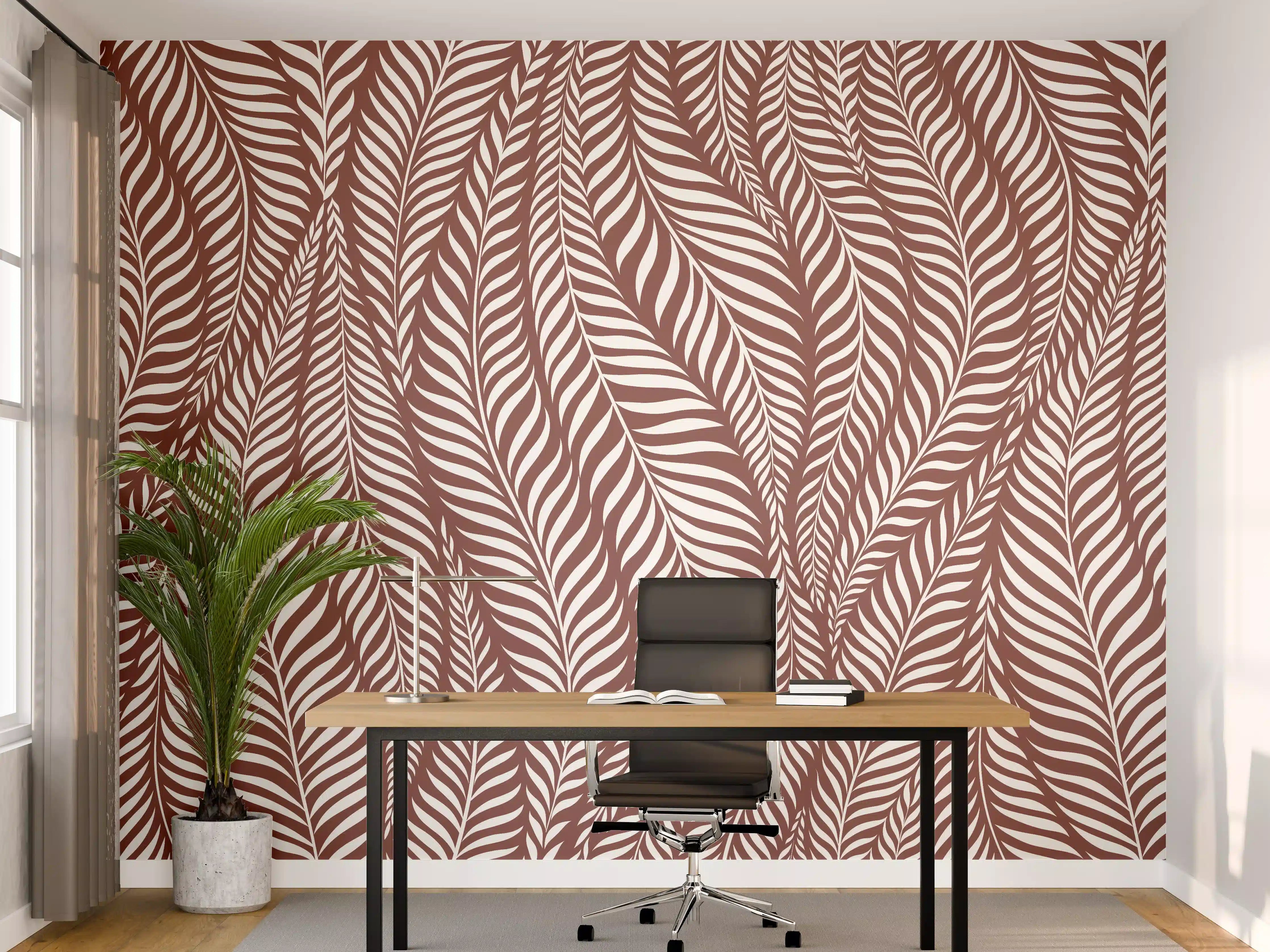 Büro Wandgestaltung - Helle Weiß-Grau-Musterwand mit feinen Nuancen