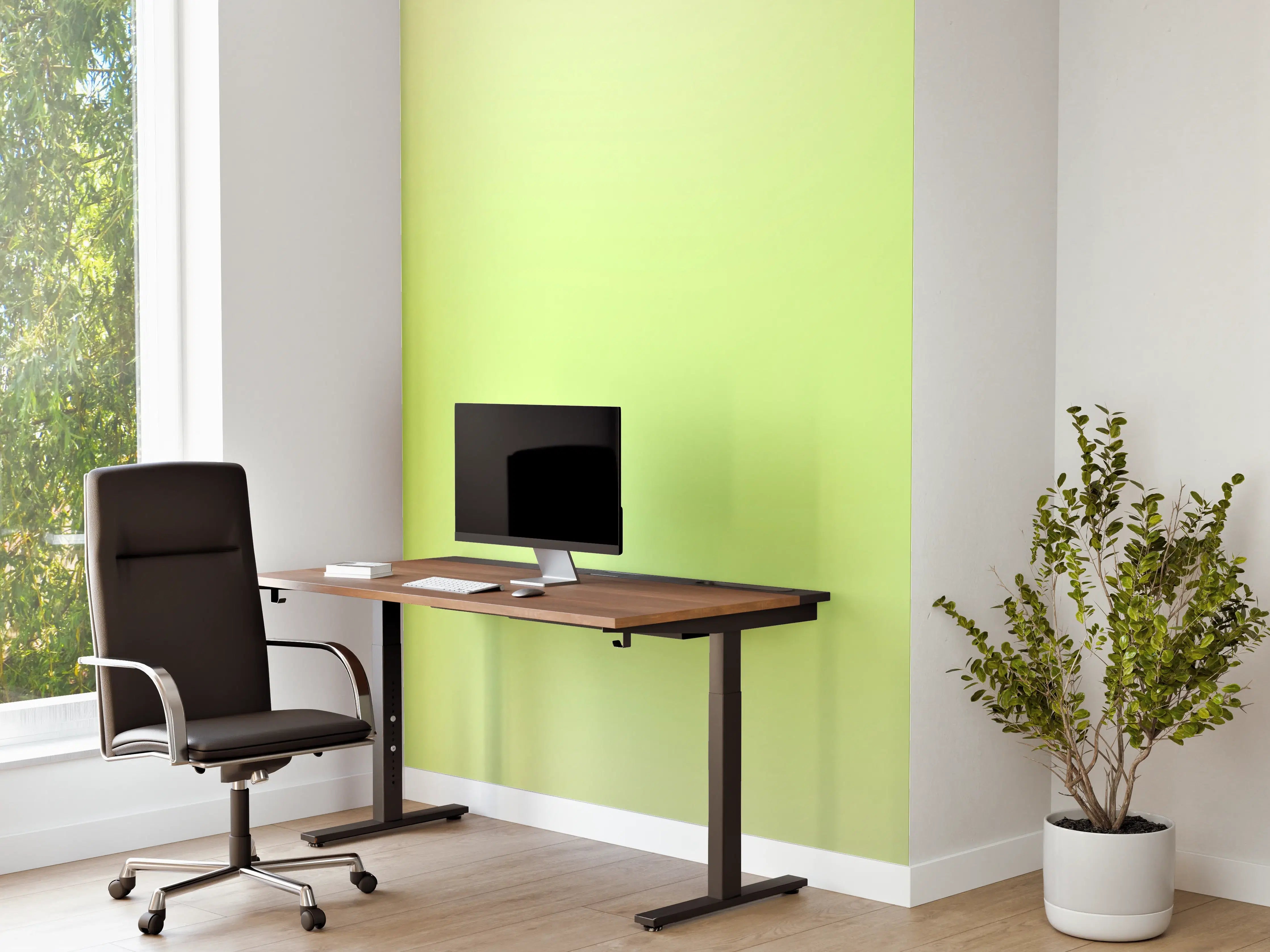 Büro Wandgestaltung - Helle grüne Farbverlauf-Textur