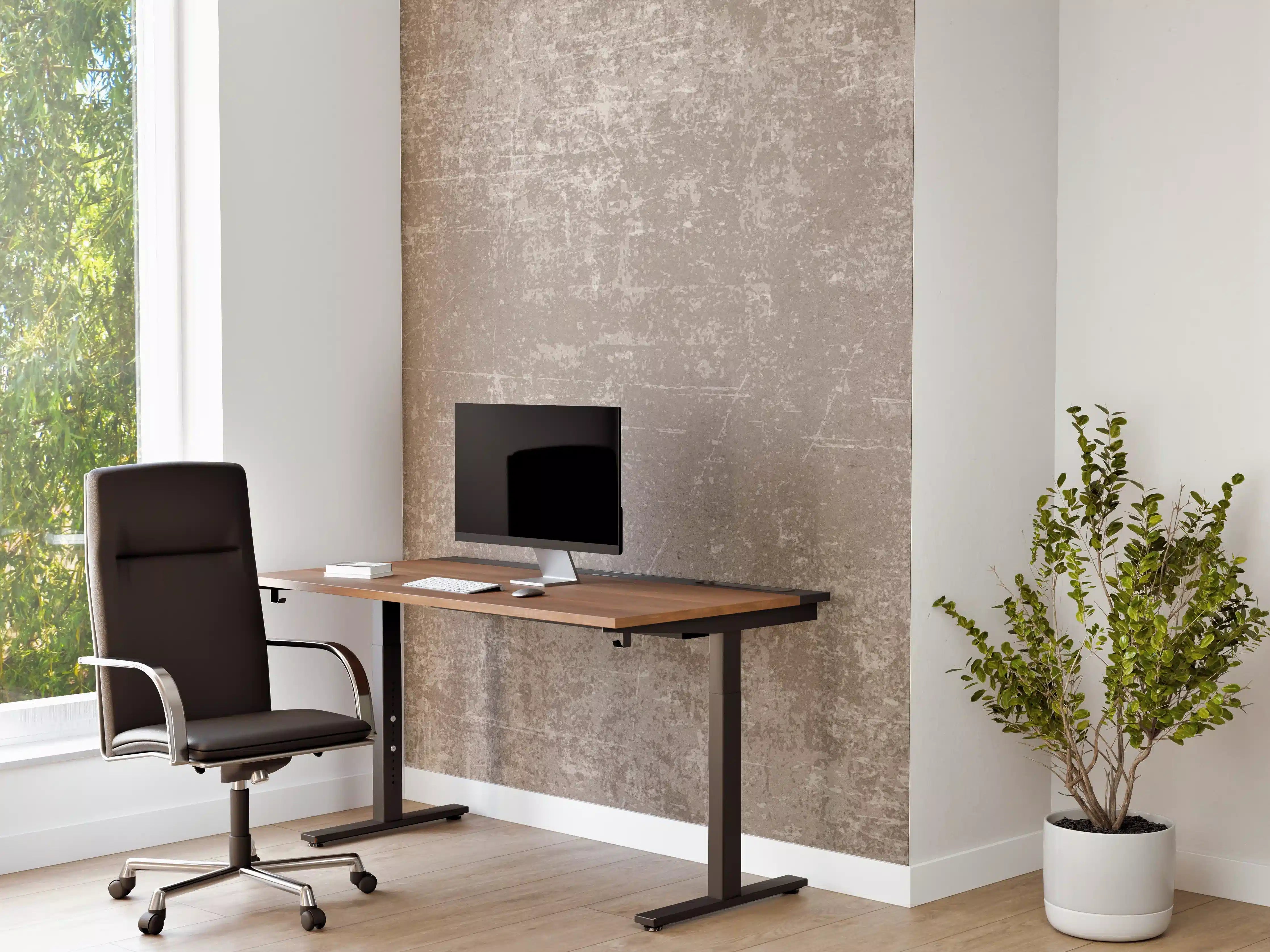 Büro Wandgestaltung - Heller Zementhintergrund