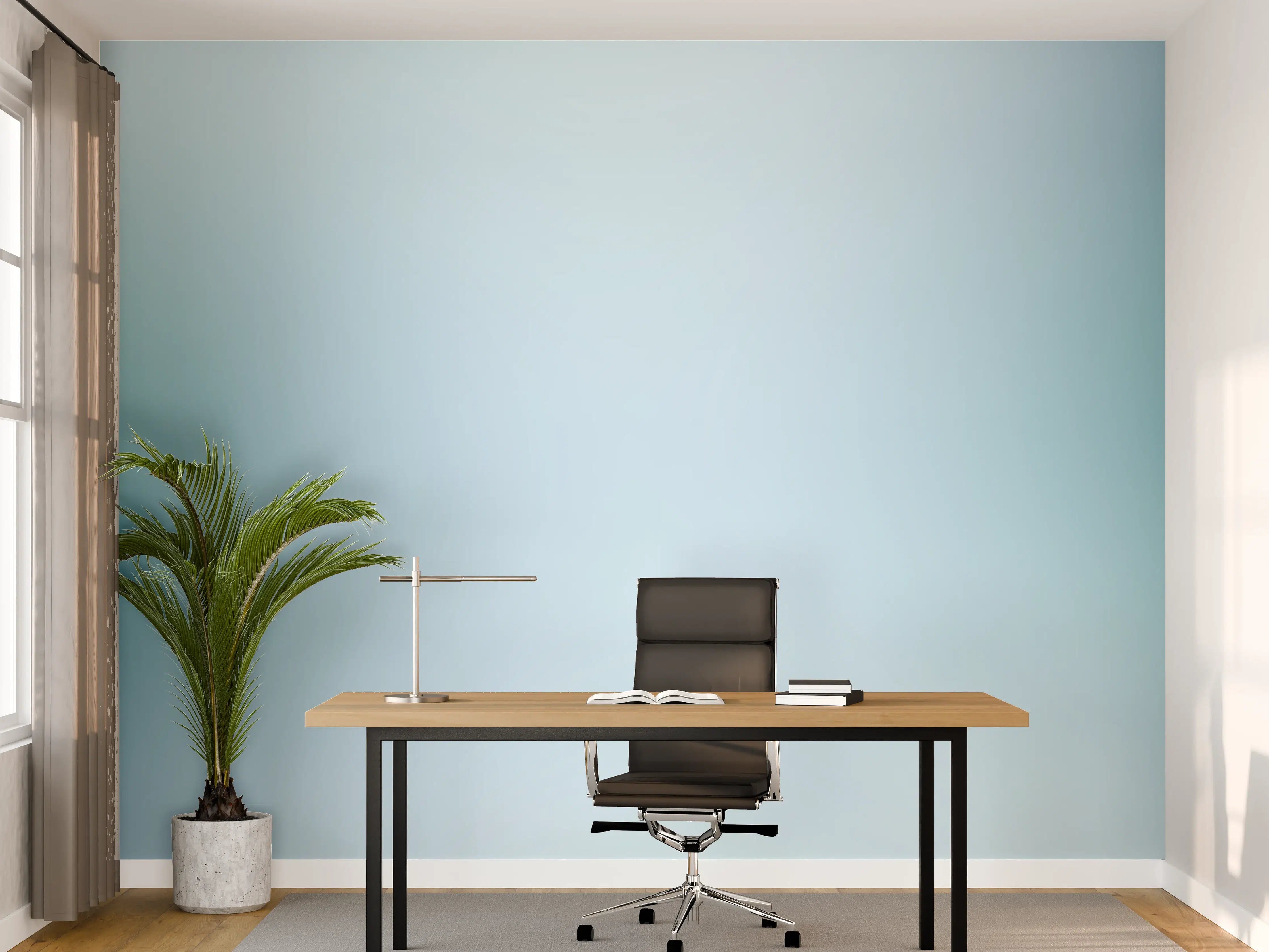 Büro Wandgestaltung - Heller blauer Farbverlaufshintergrund