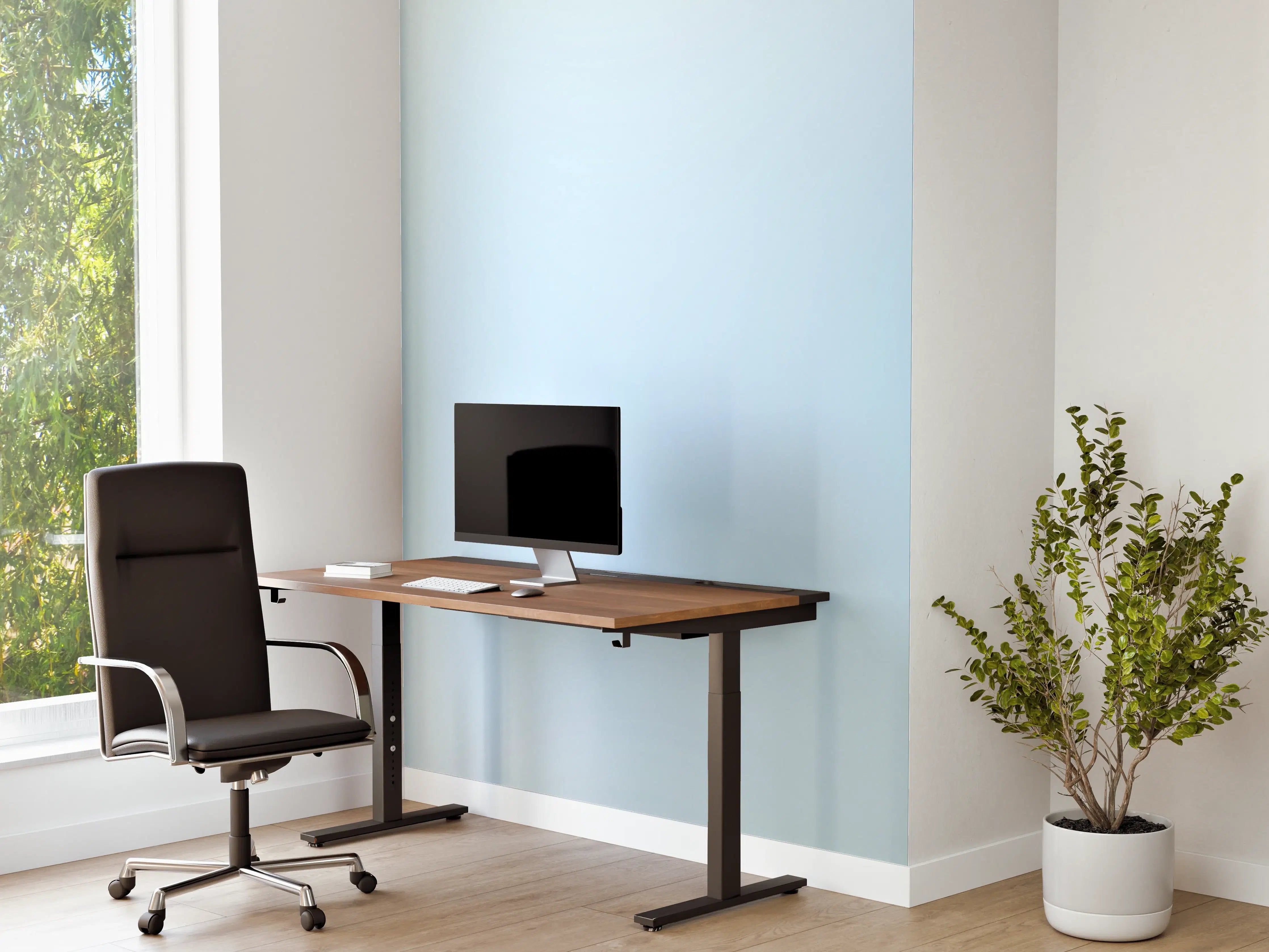 Büro Wandgestaltung - Heller blauer Farbverlaufshintergrund