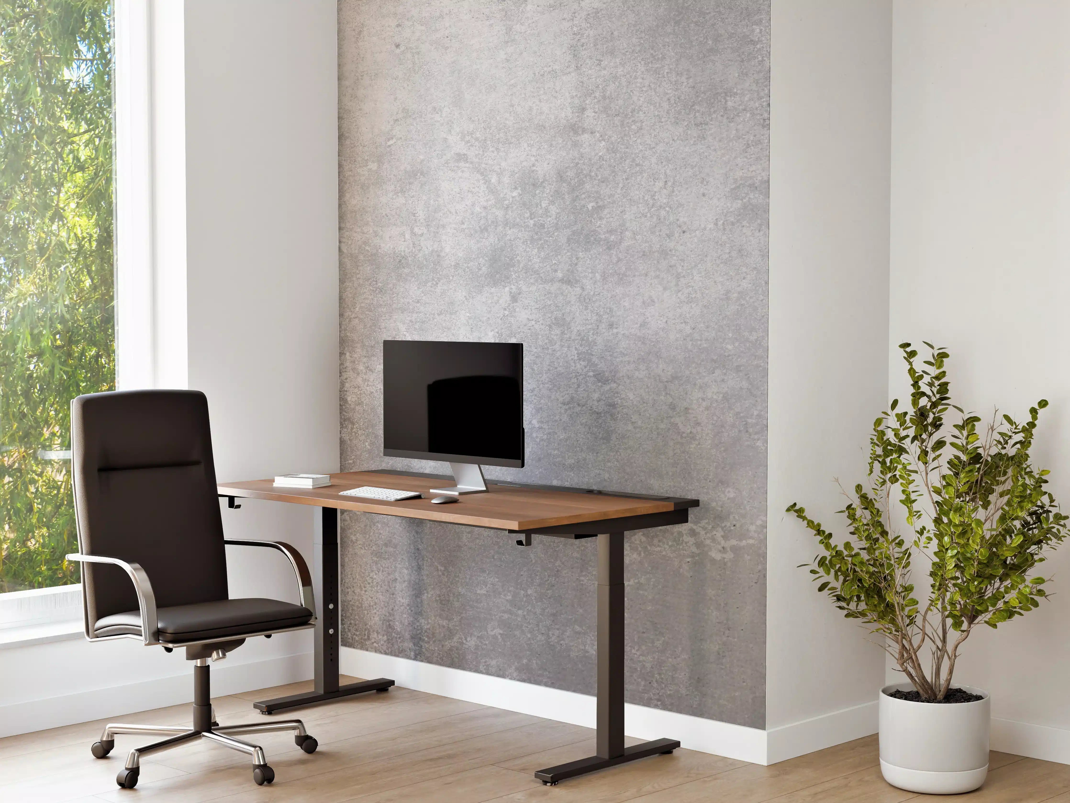 Büro Wandgestaltung - Helles Grau in Weißnuancen