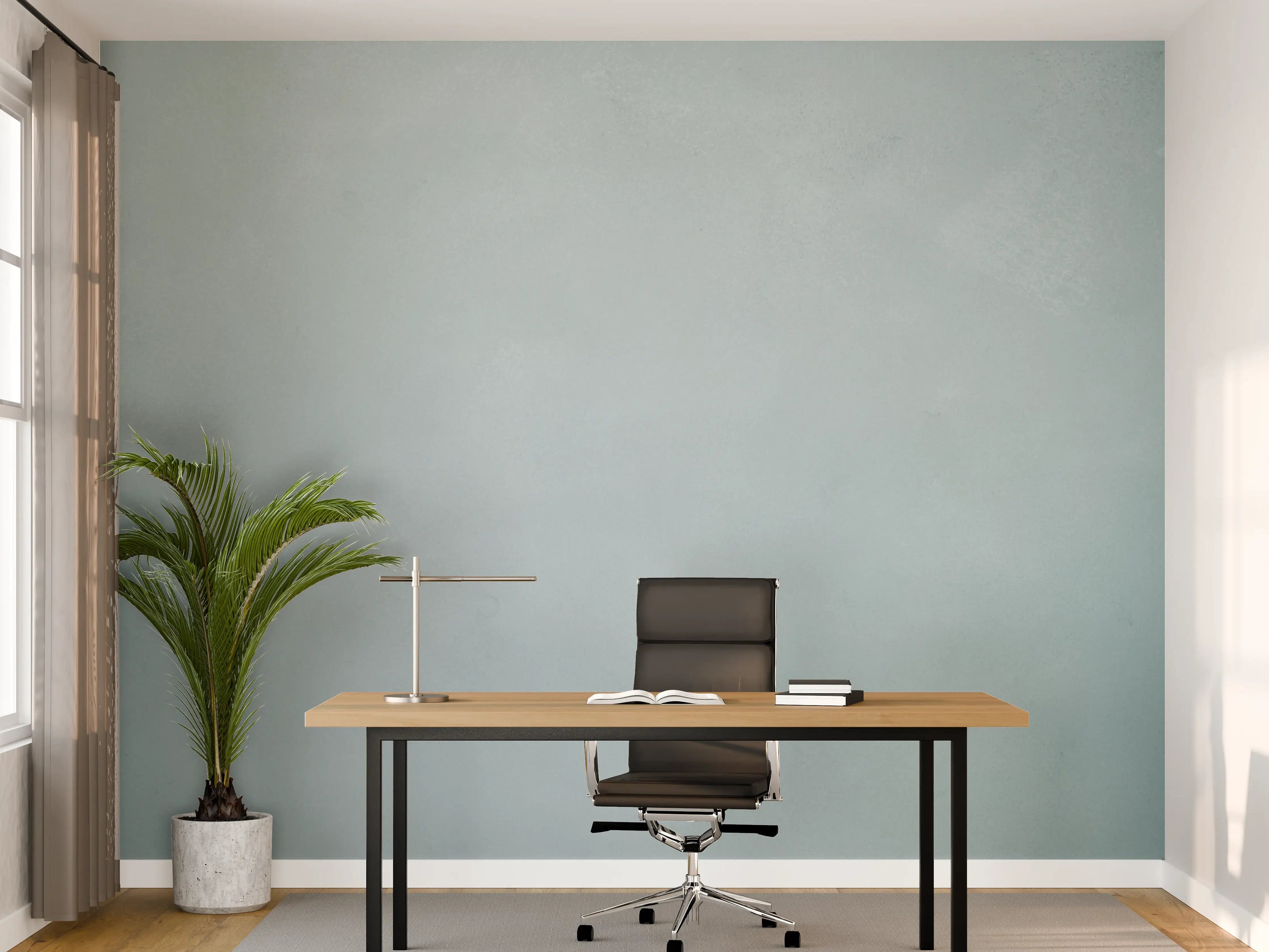 Büro Wandgestaltung - Helles Himmelblau mit subtilen Farbnuancen