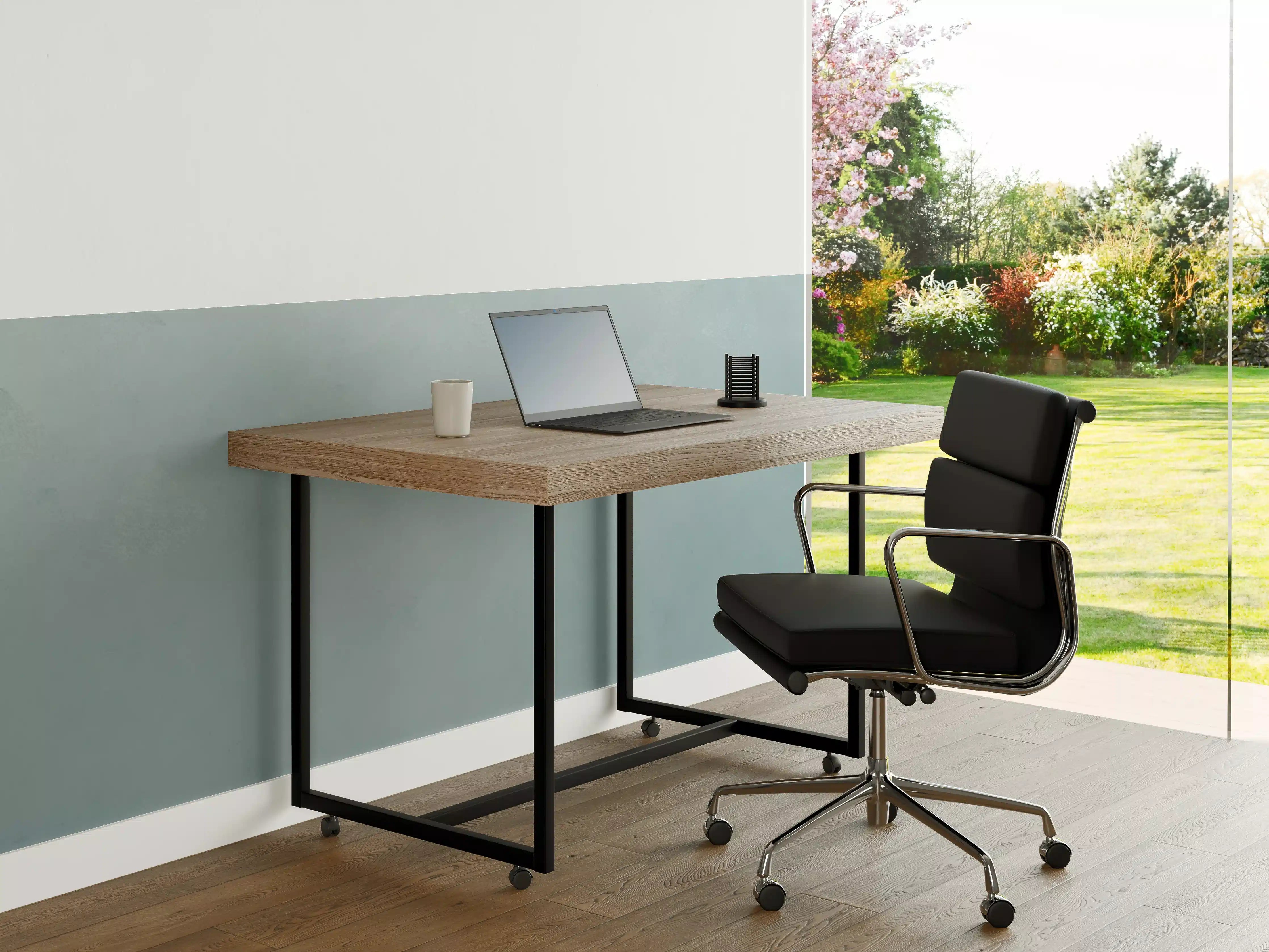Büro Wandgestaltung - Helles Himmelblau mit subtilen Farbnuancen