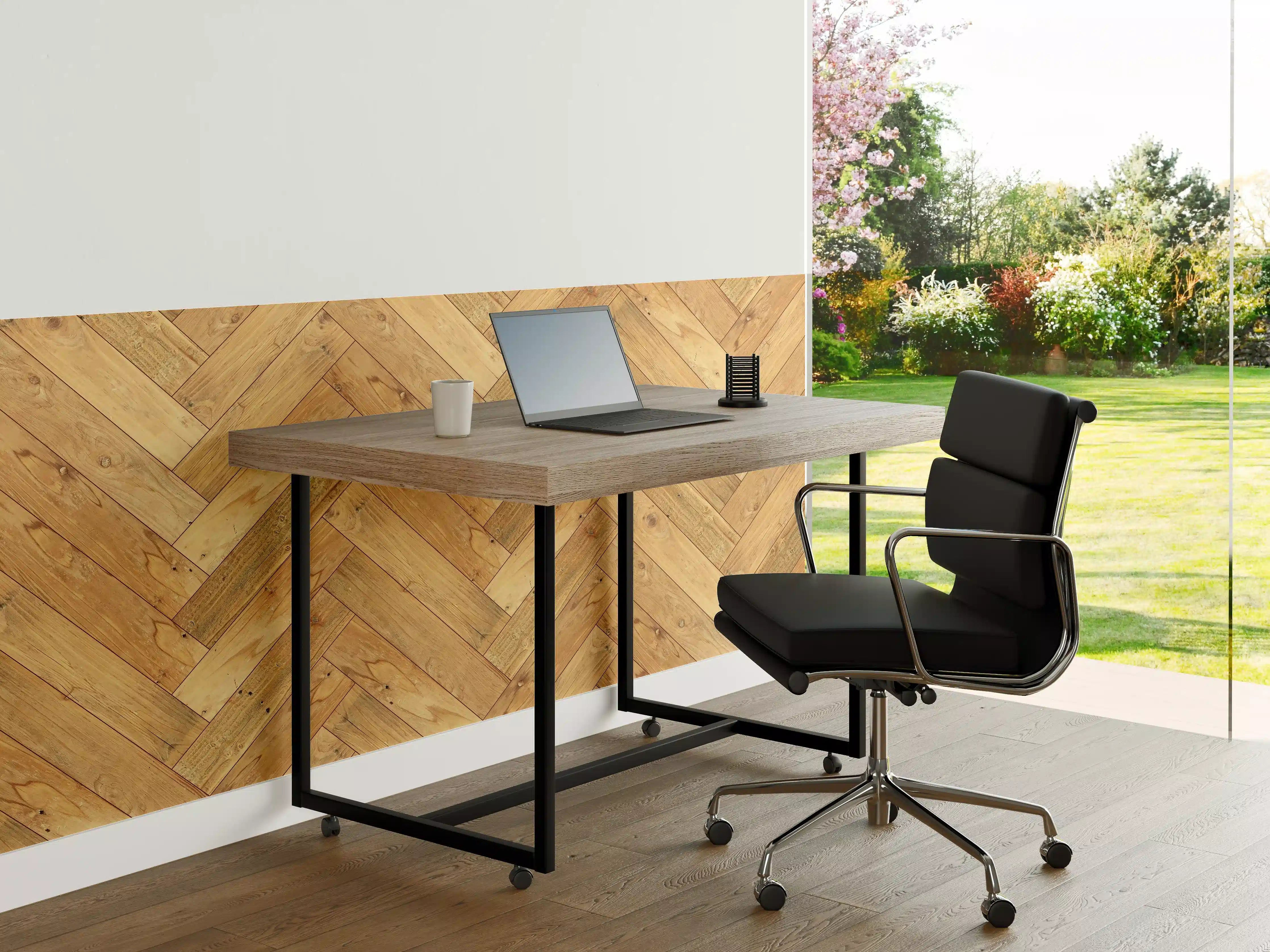 Büro Wandgestaltung - Helles Holzbrett Muster