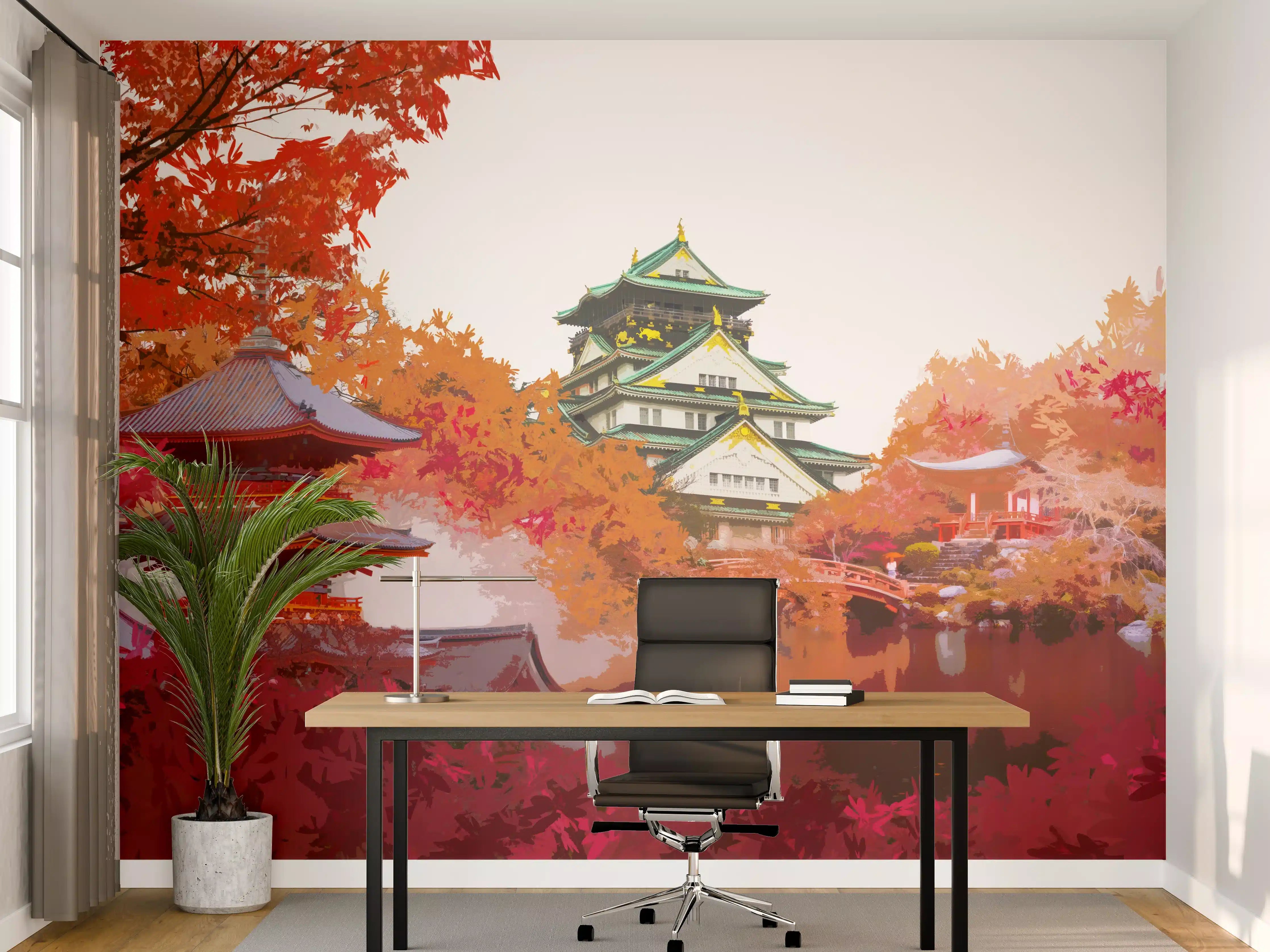 Büro Wandgestaltung - Herbst Japan Reise - Gemälde