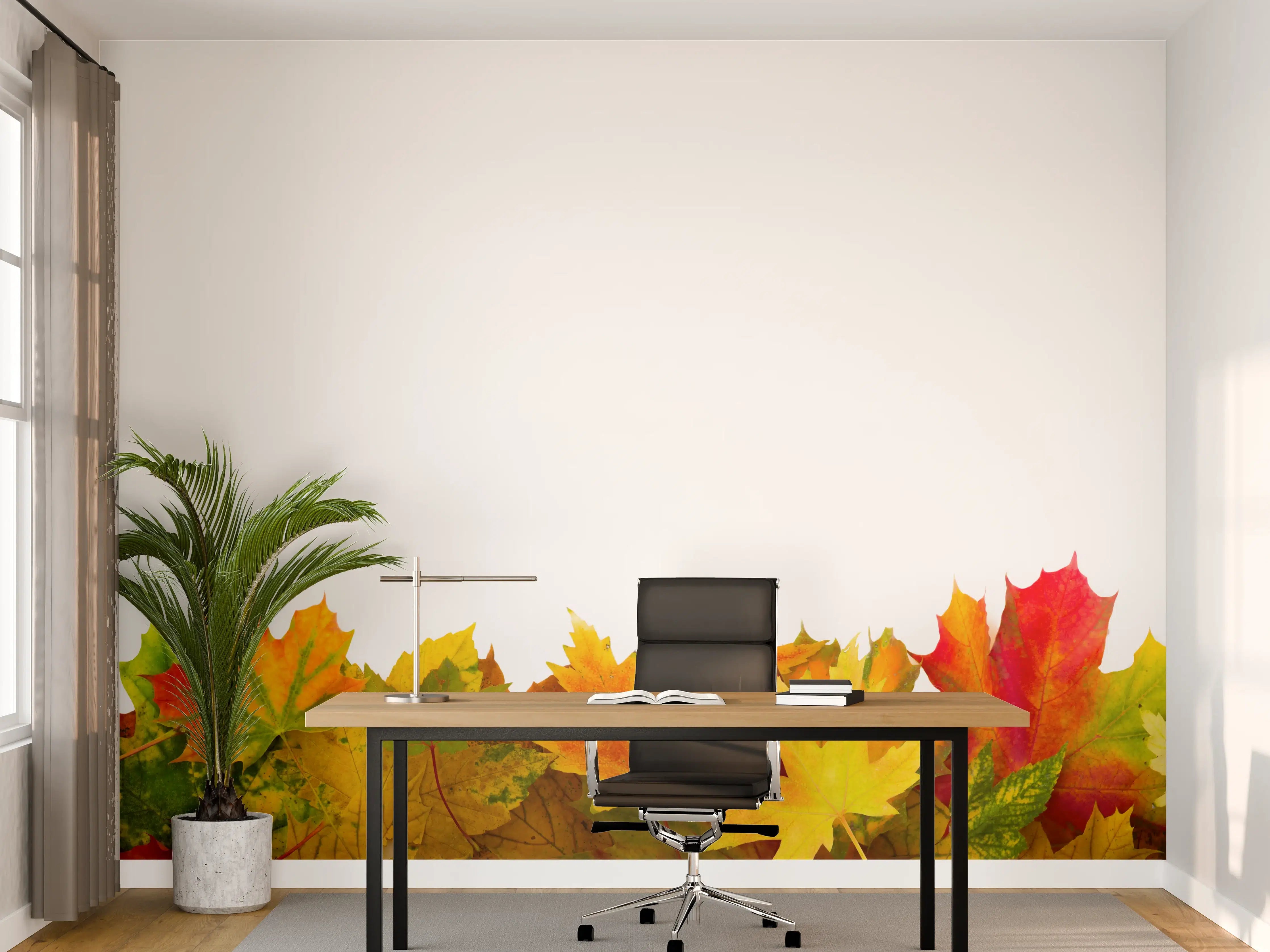 Büro Wandgestaltung - Herbst Laub