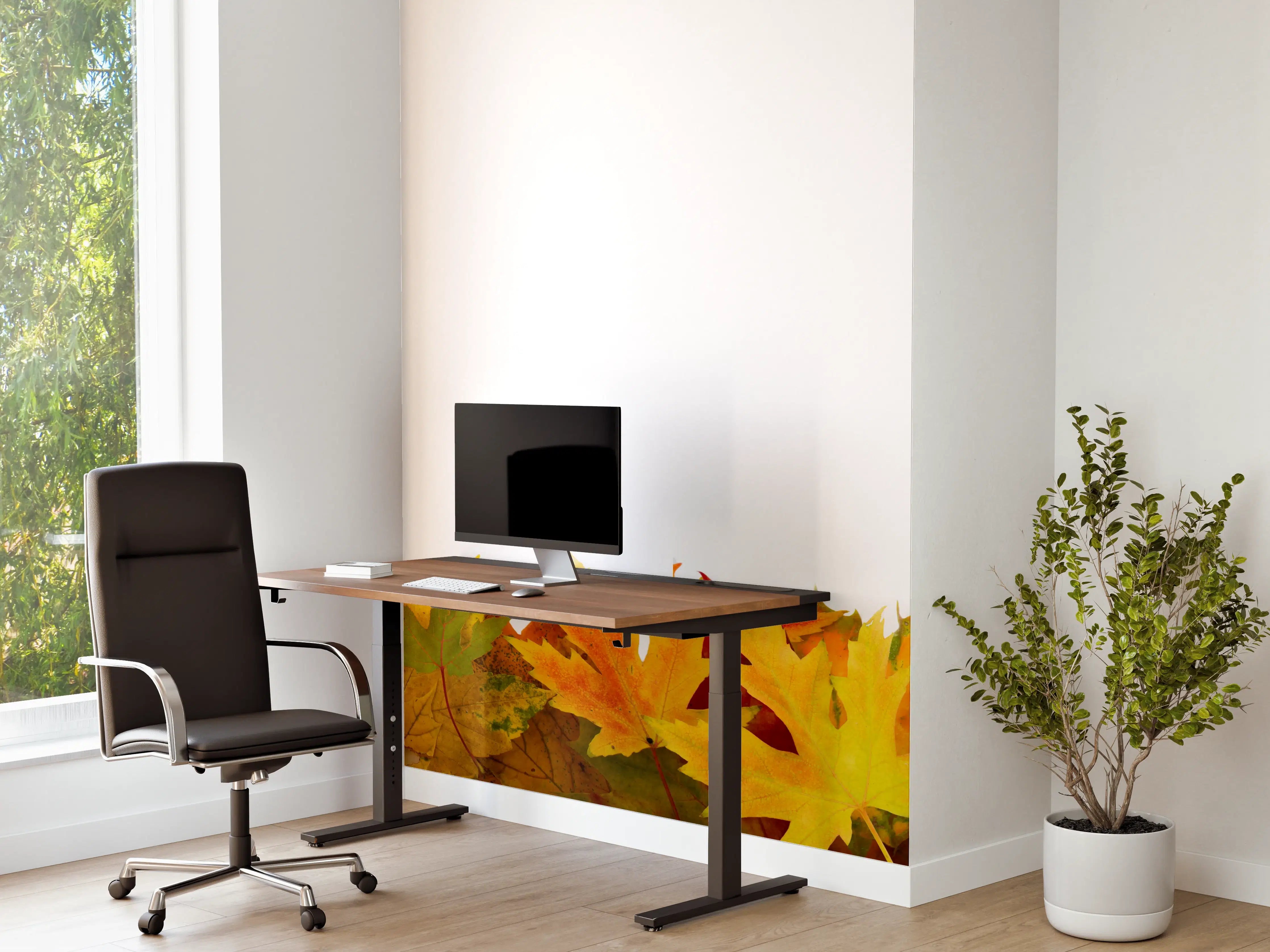Büro Wandgestaltung - Herbst Laub