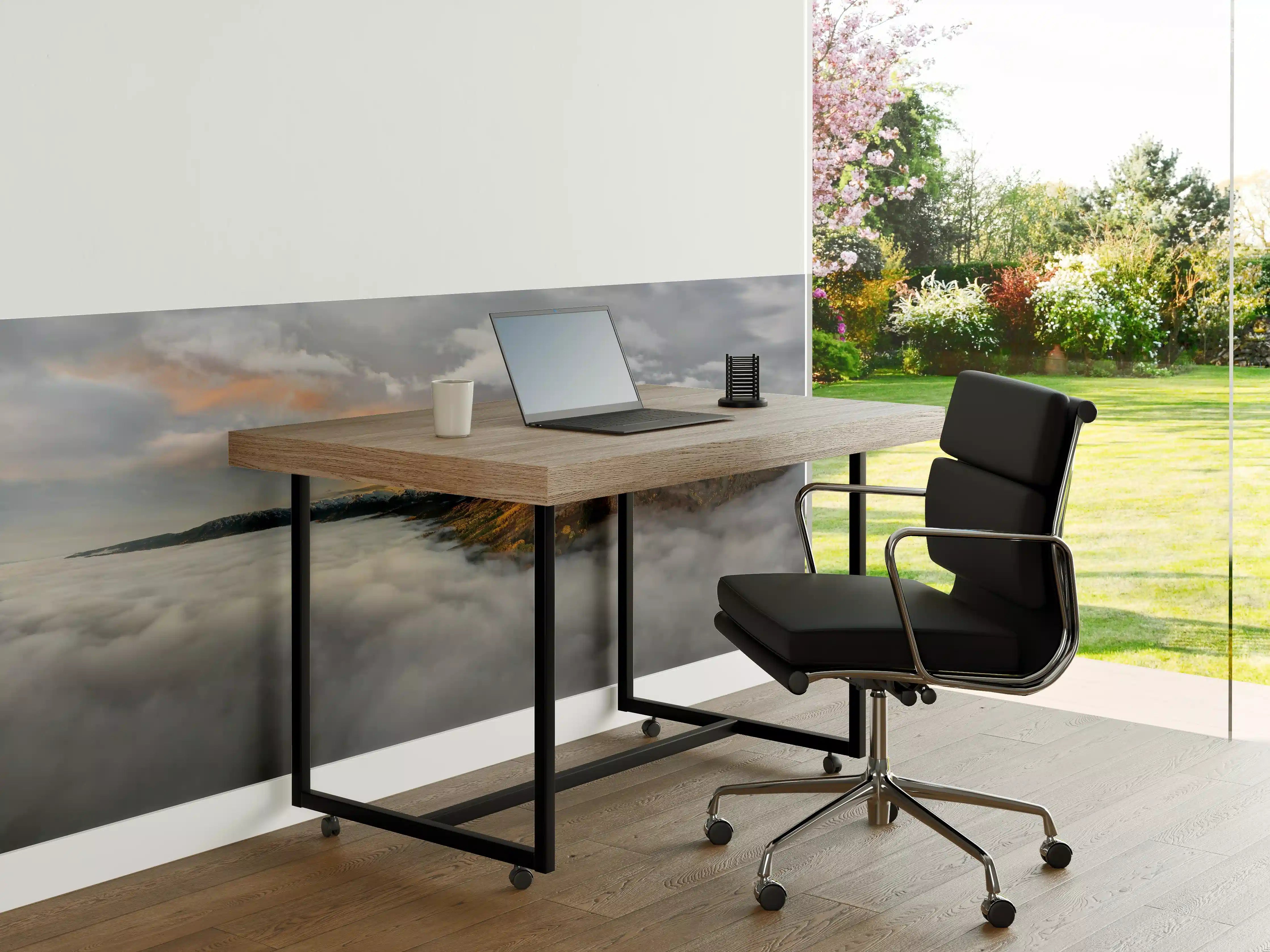 Büro Wandgestaltung - Herbstliche Berglandschaft Nebel