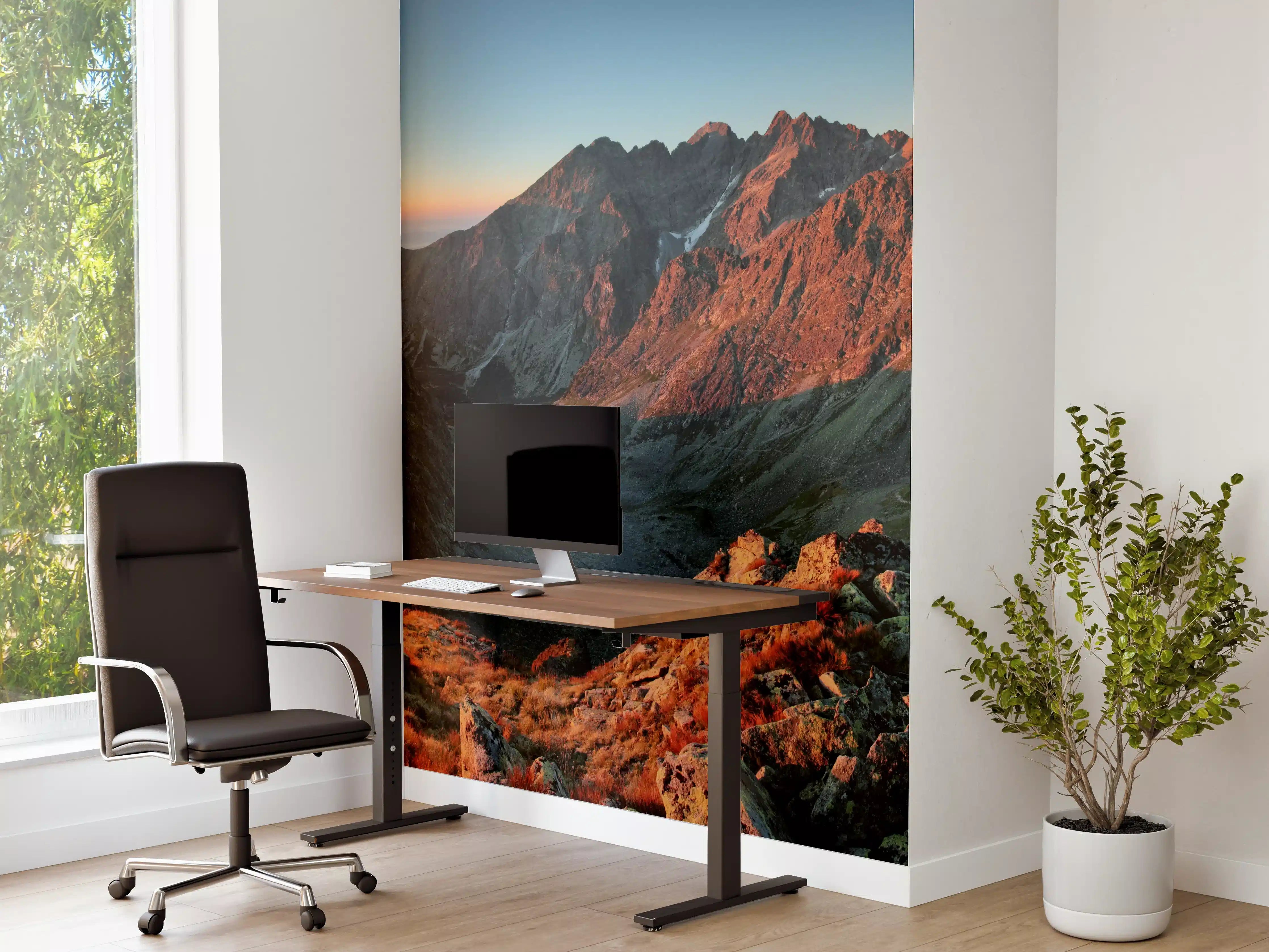 Büro Wandgestaltung - Herbstliche Berglandschaft