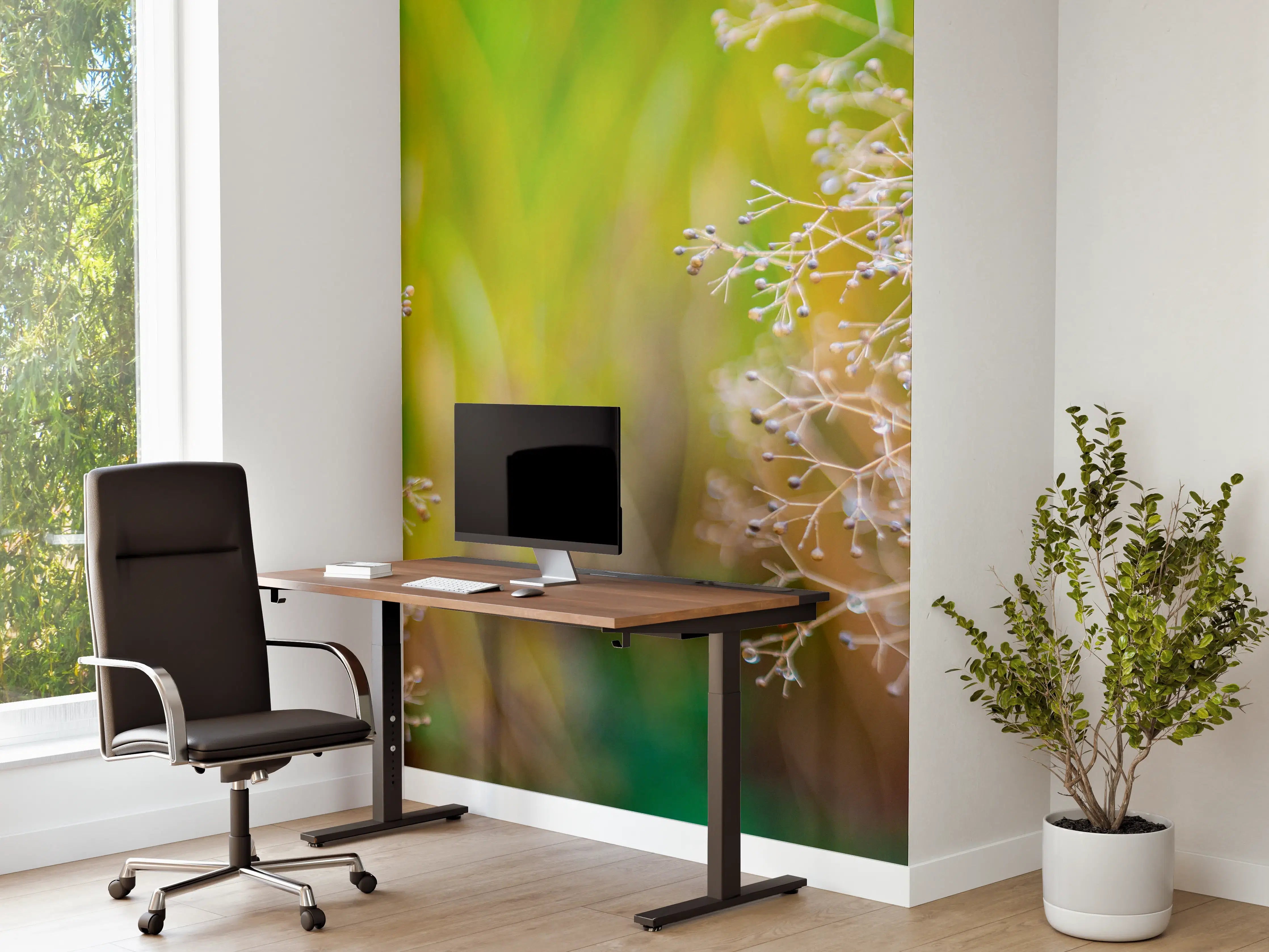 Büro Wandgestaltung - Herbstliche Trockenblumen