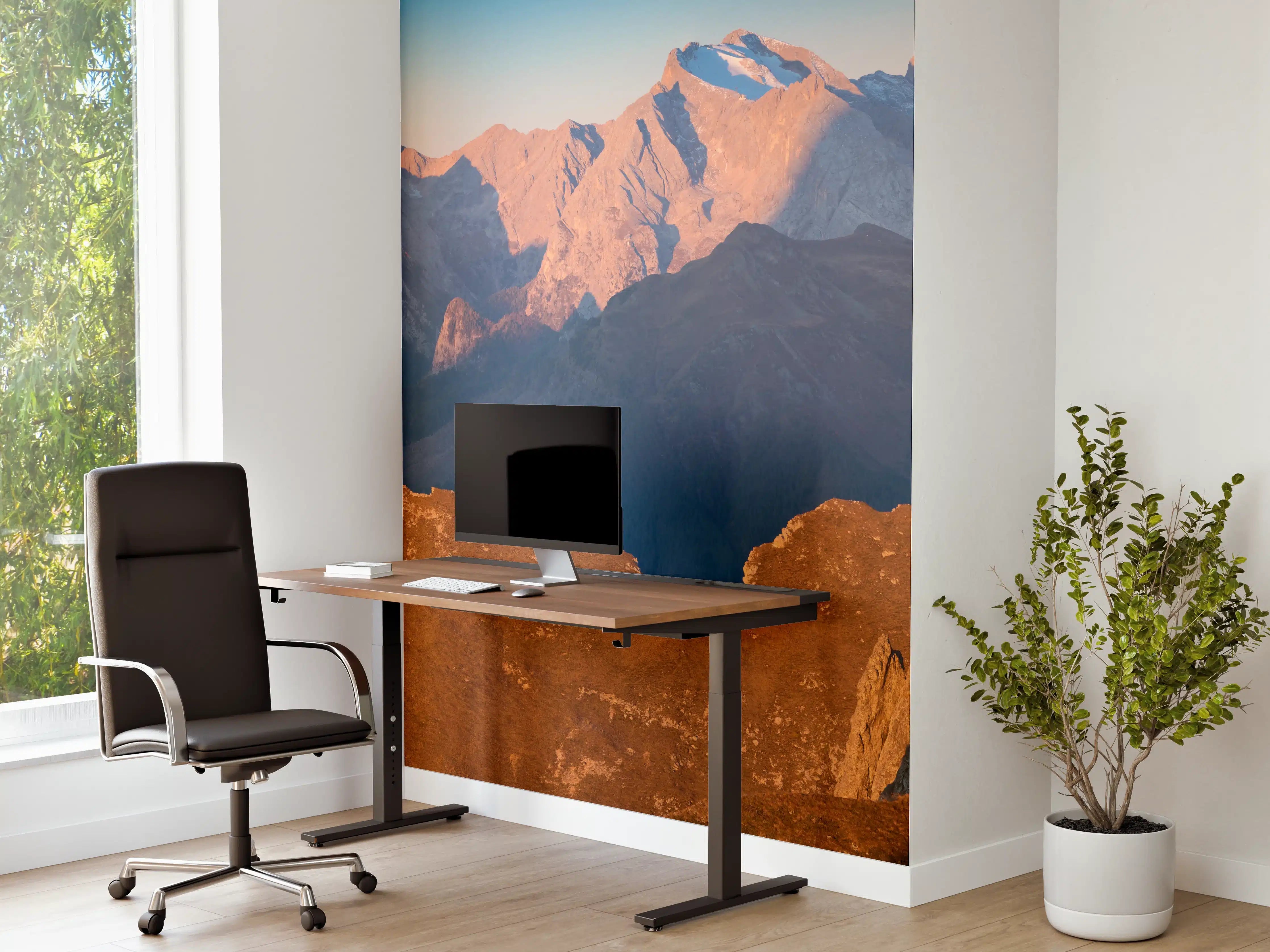 Büro Wandgestaltung - Herbstlicher Blick auf das Tal des Passo Giau - Italien
