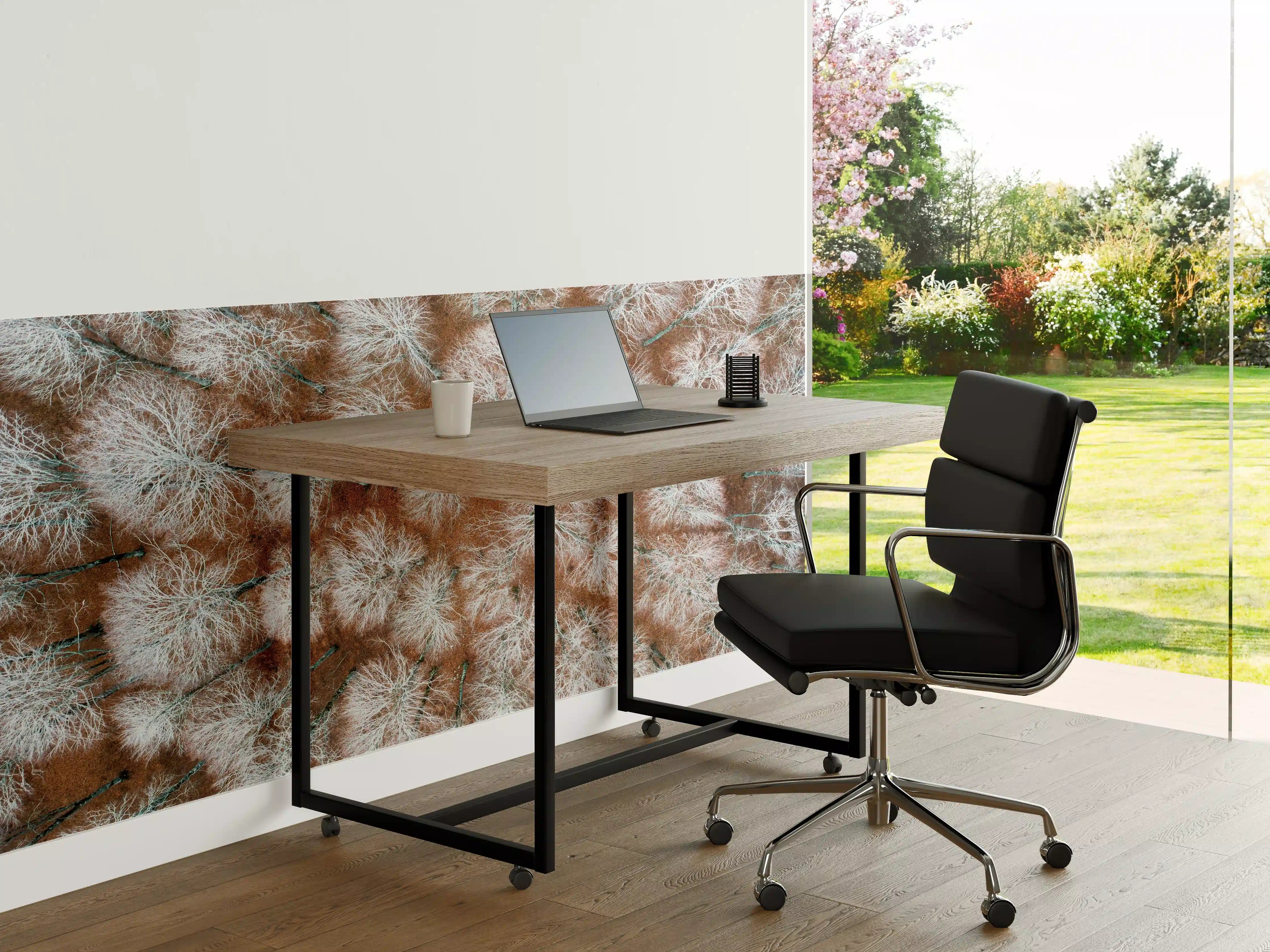 Büro Wandgestaltung - Herbstlicher Wald aus der Vogelperspektive