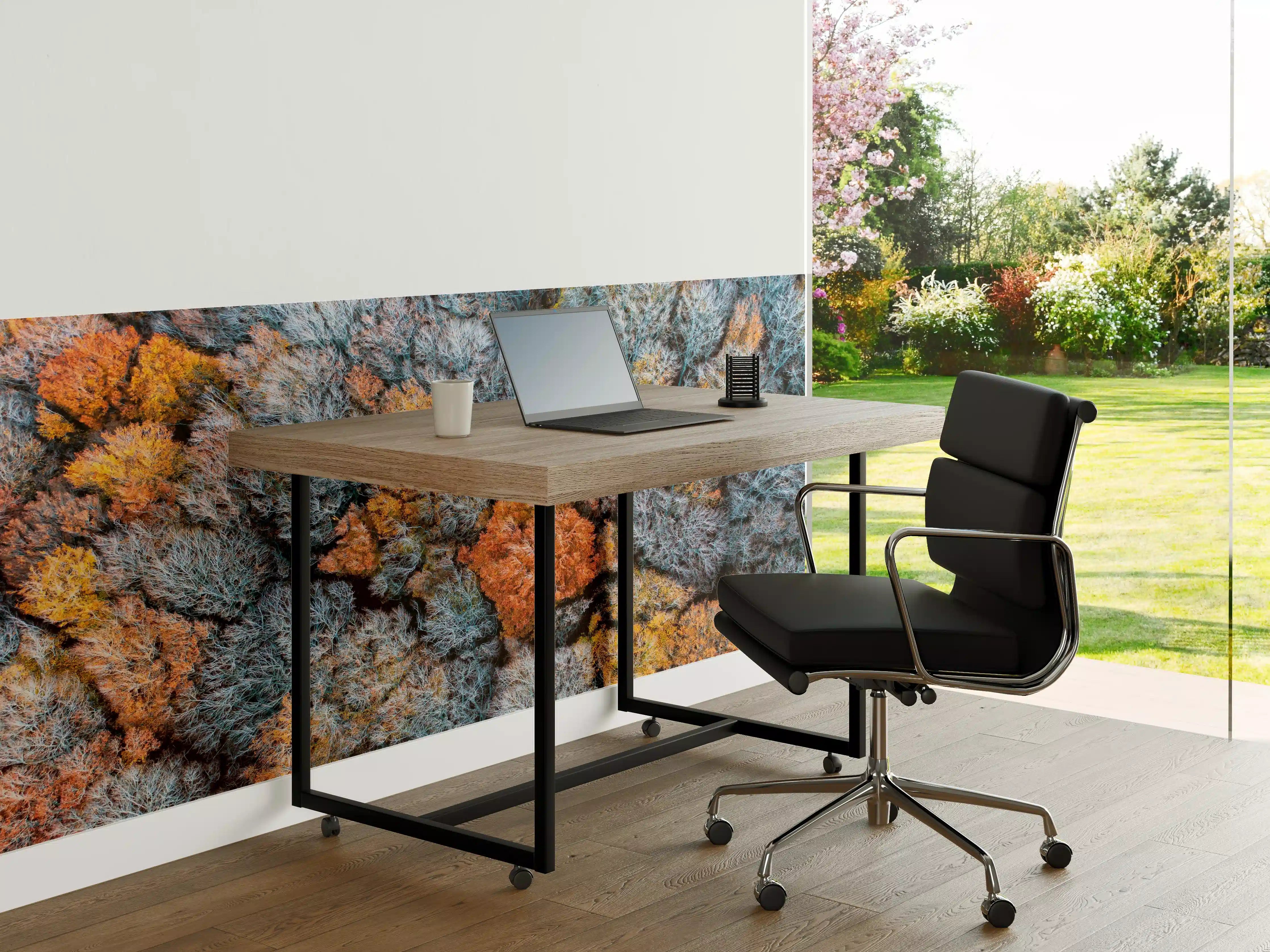 Büro Wandgestaltung - Herbstwald aus der Vogelperspektive