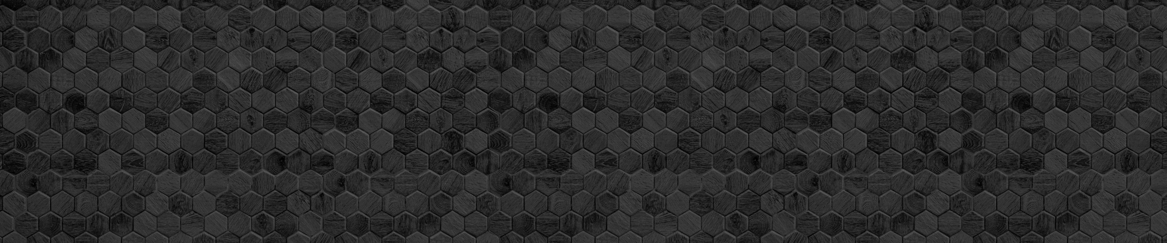 Büro Wandgestaltung-Hexagonales Holz Wabenmuster