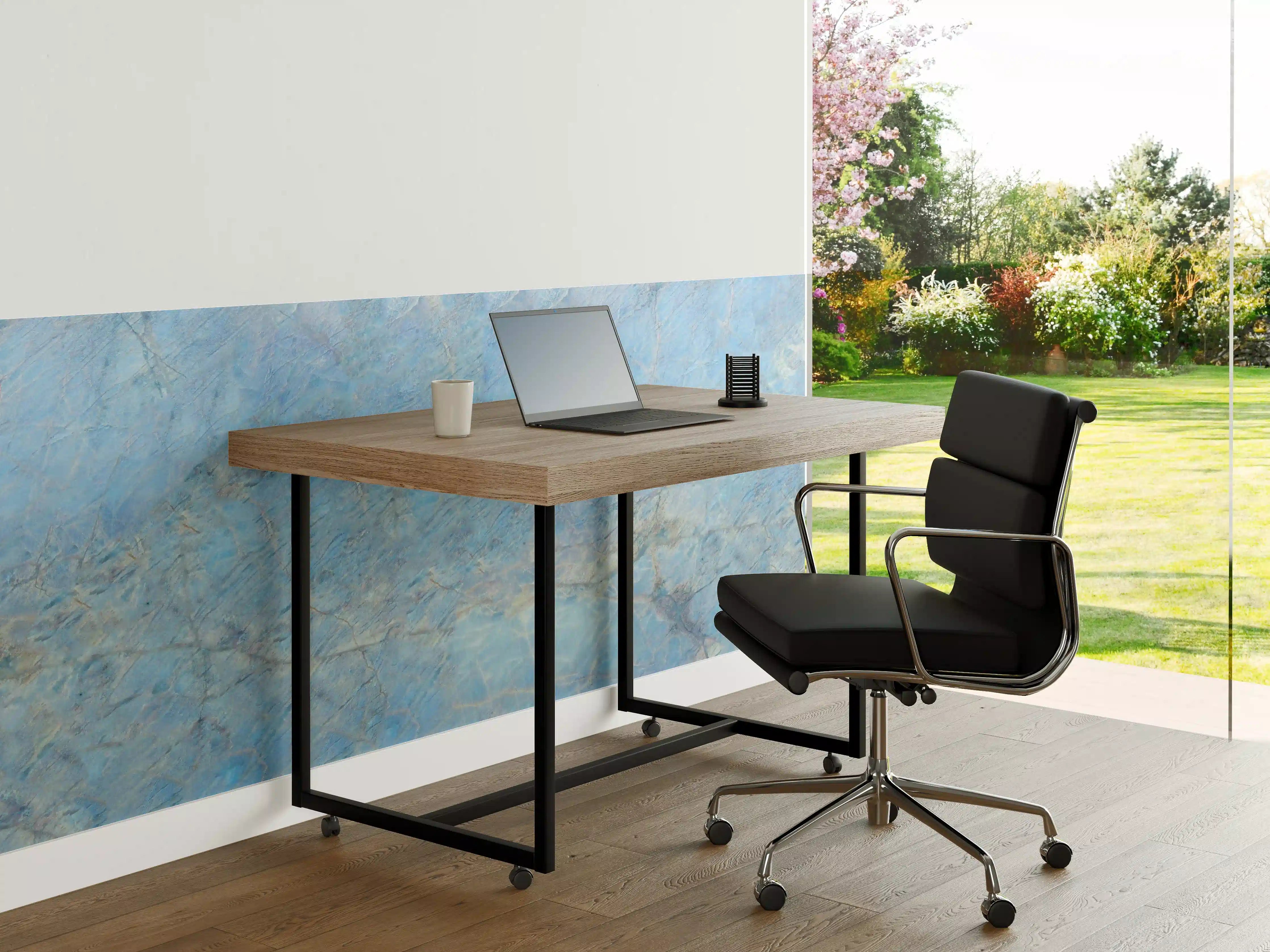 Büro Wandgestaltung - Himmel in Blau und Weiß