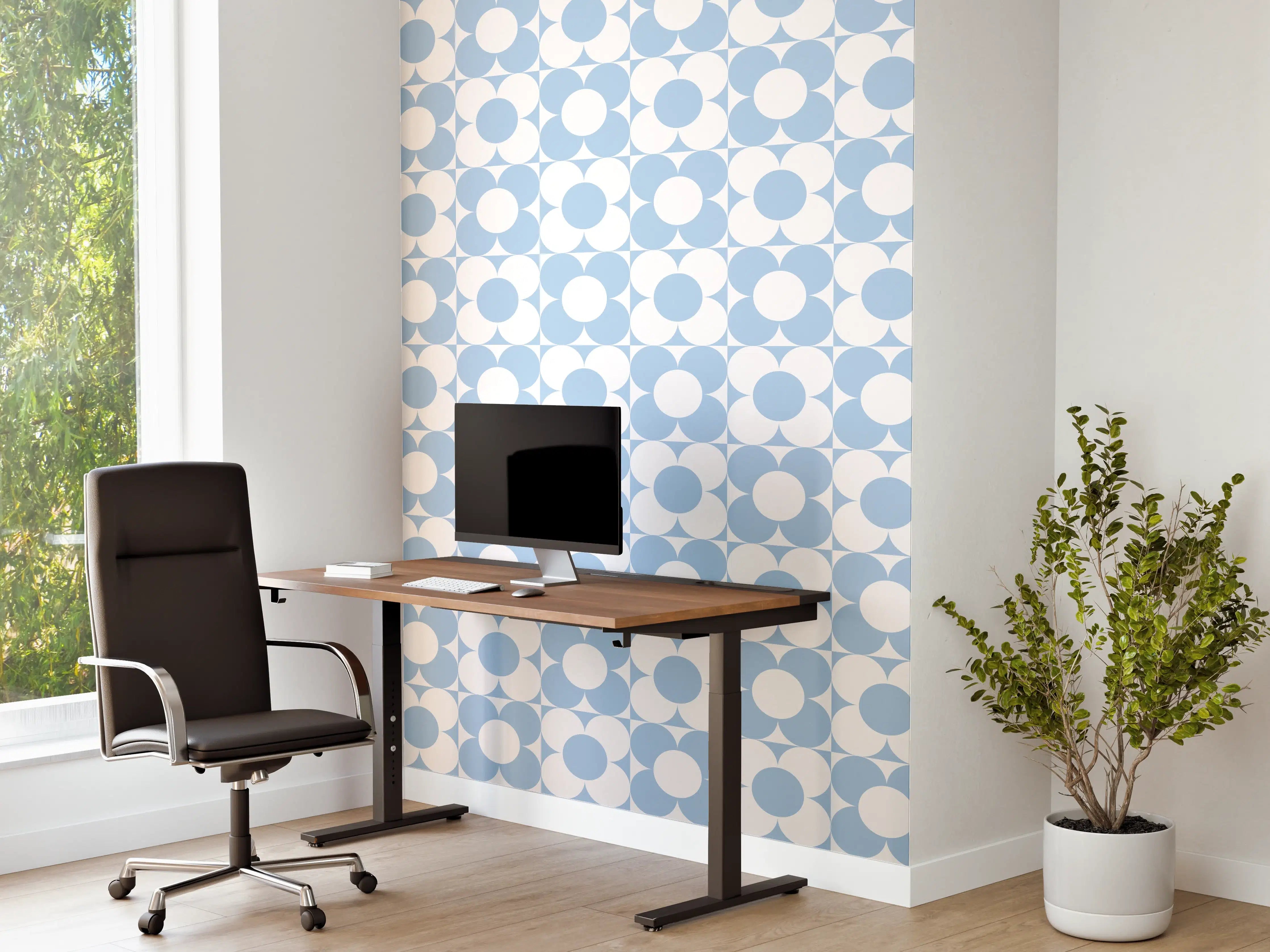 Büro Wandgestaltung - Himmelblauer Himmel mit Sonnenschein